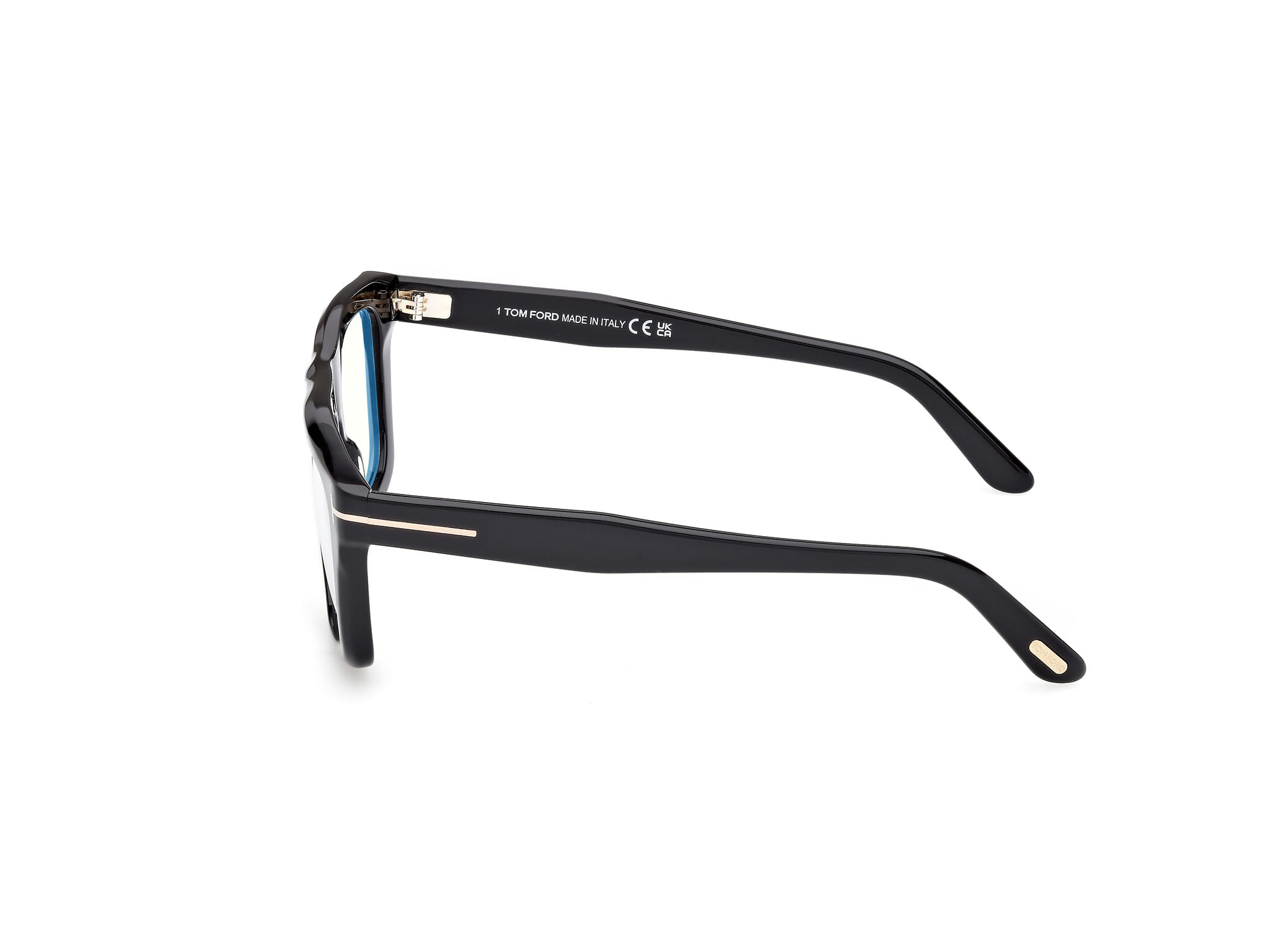 Tomford FT6059-B Frame Black Male Full Shell Frame — Black frame — view 2