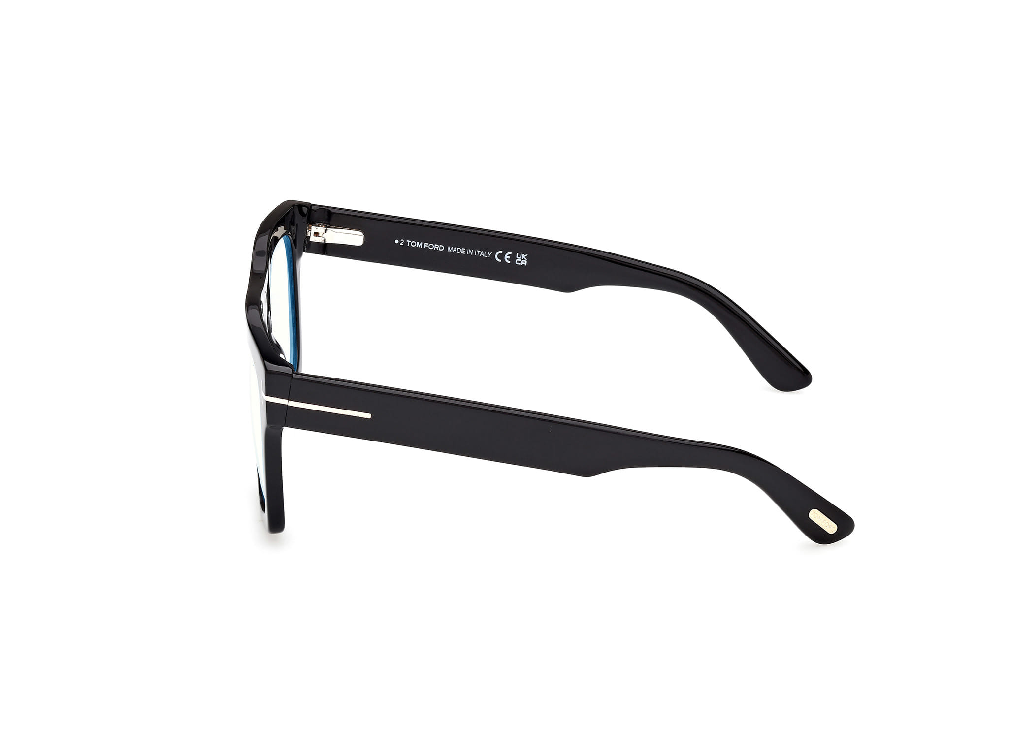 Tomford FT6068-B Frame Black Male Full Shell Frame — Black frame — view 2