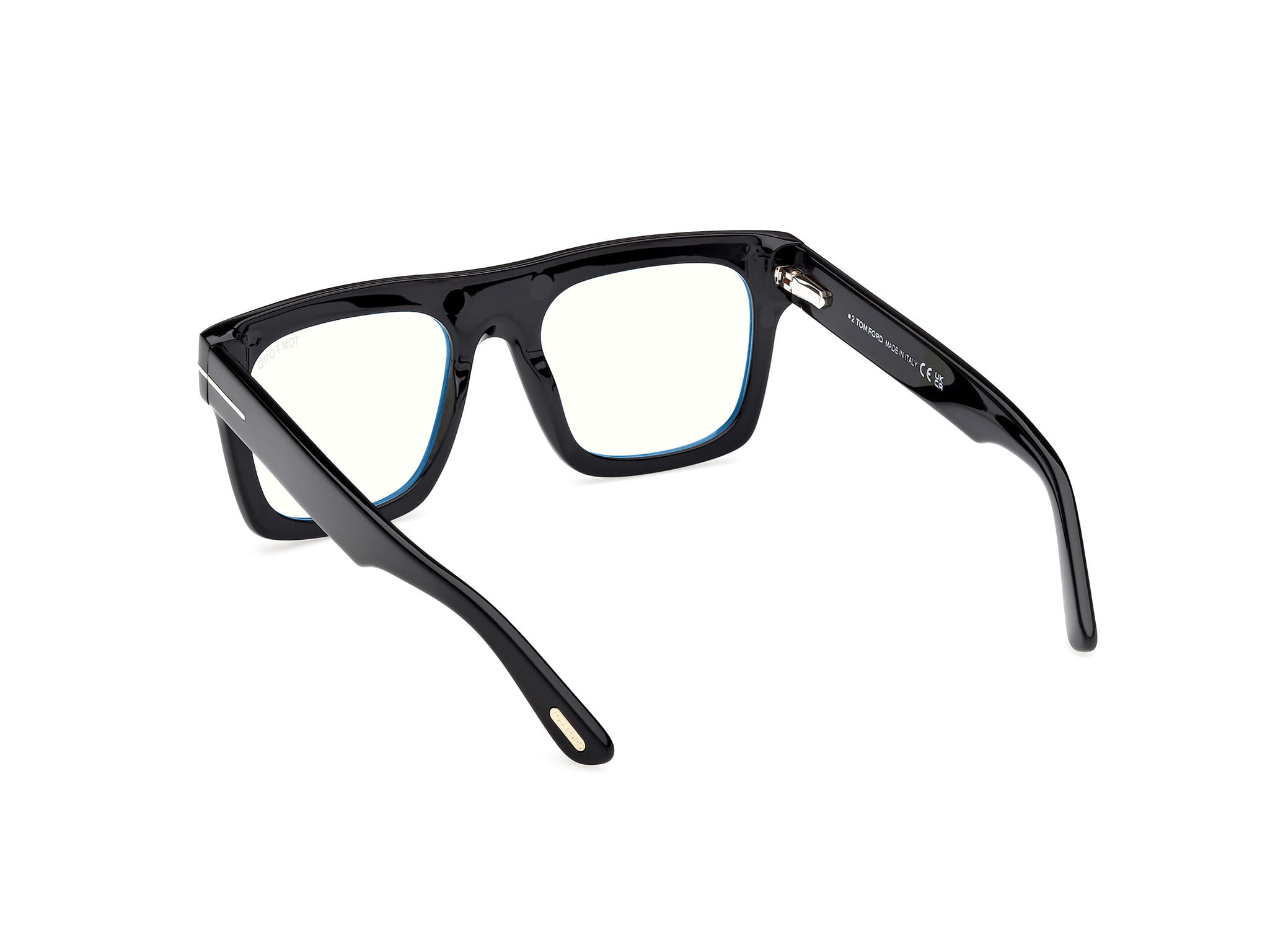 Tomford FT6068-B Frame Black Male Full Shell Frame — Black frame — view 3