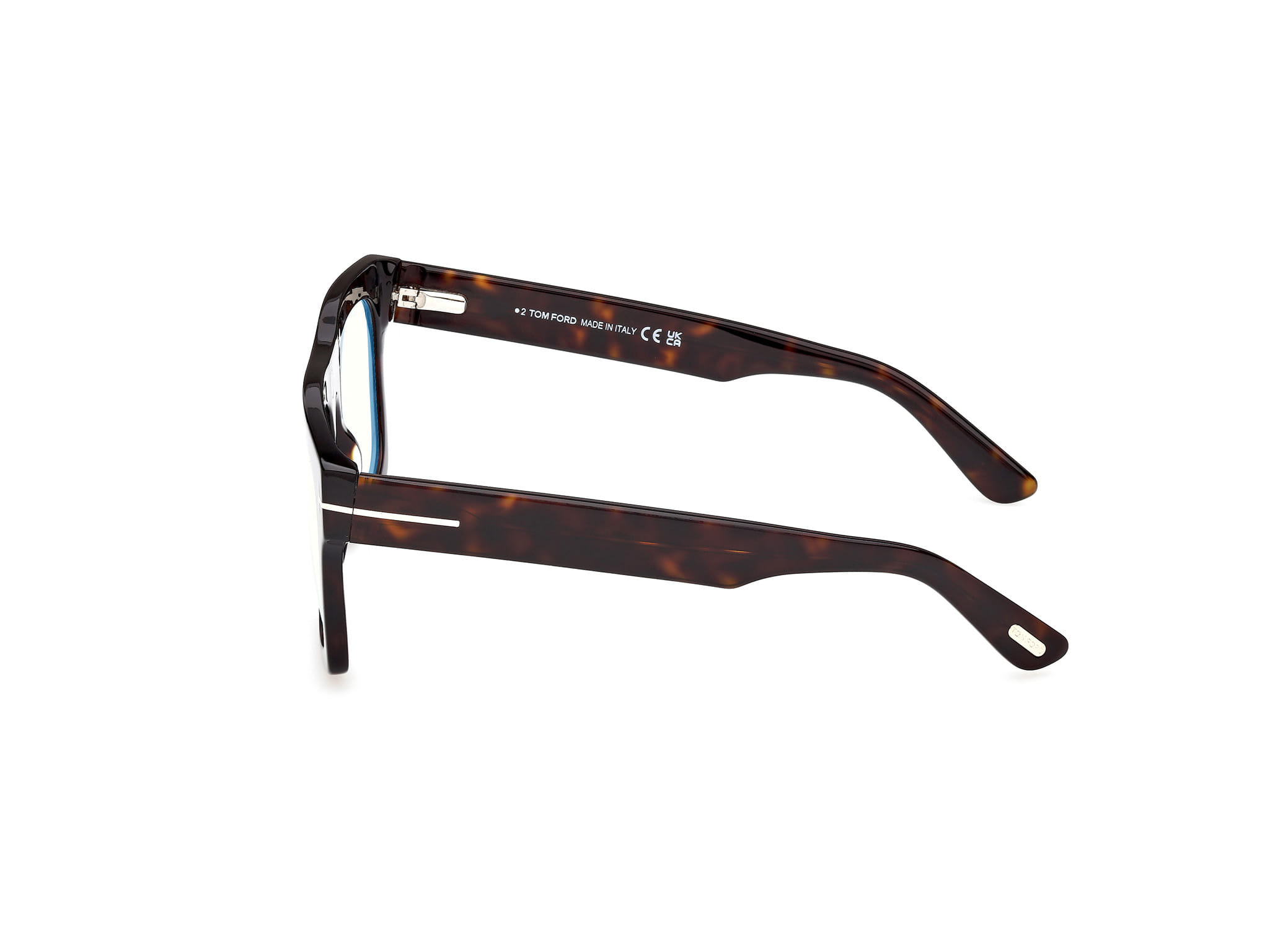 Tomford FT6068-B Frame Havana Male Full Shell Frame — Havana frame — view 2