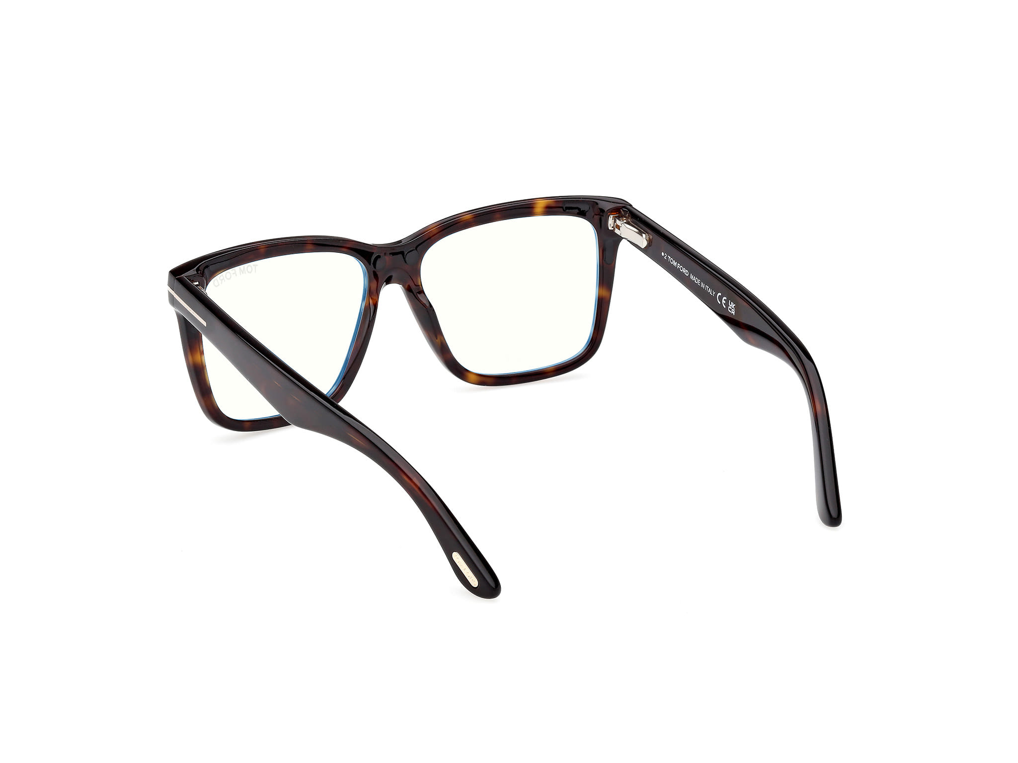 Tomford FT 6069-B Frame Havana Unisex Full Shell Frame — Havana frame — view 3