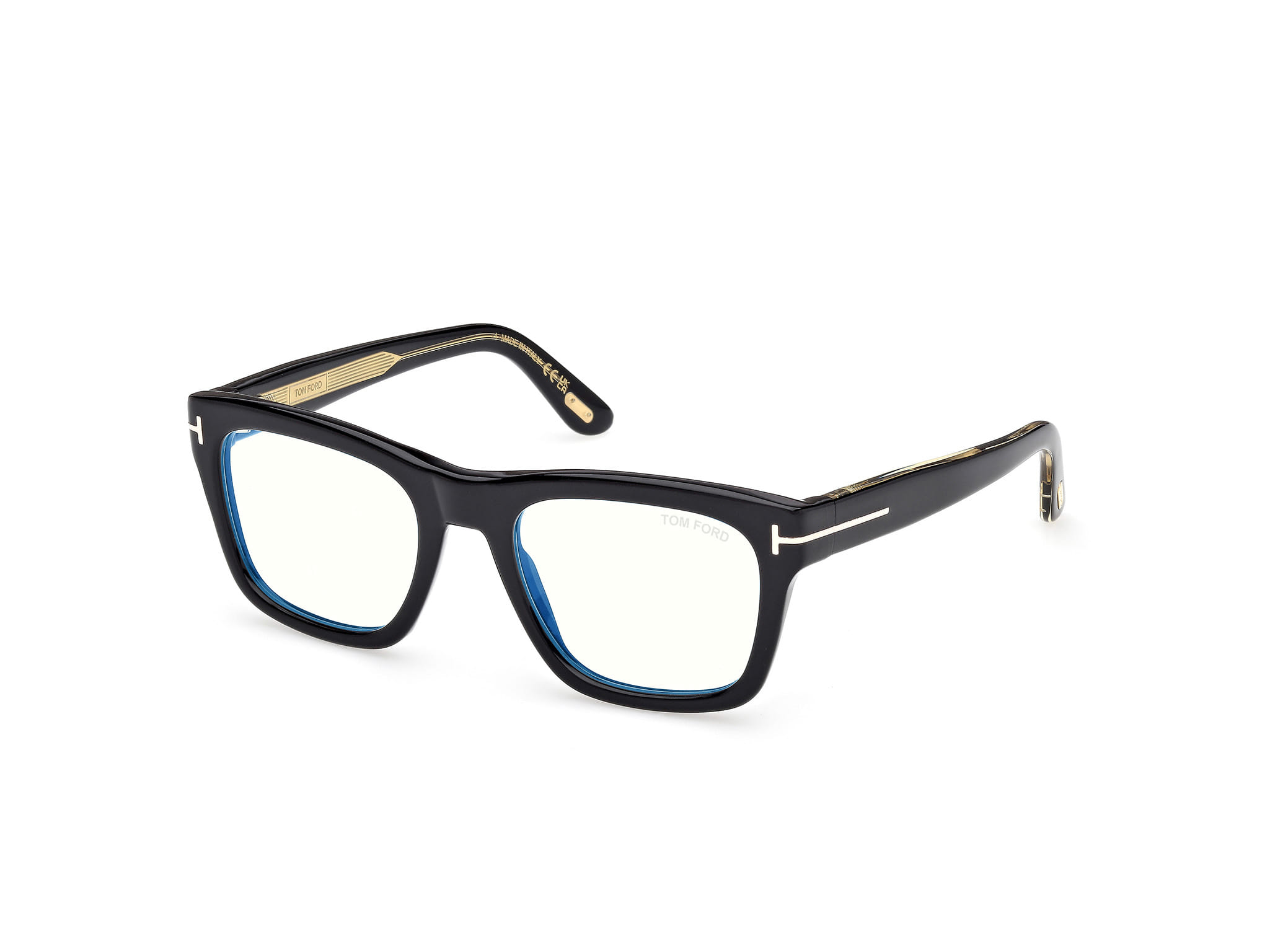Tomford TF6076-B Frame Black Male Full Shell — Black frame