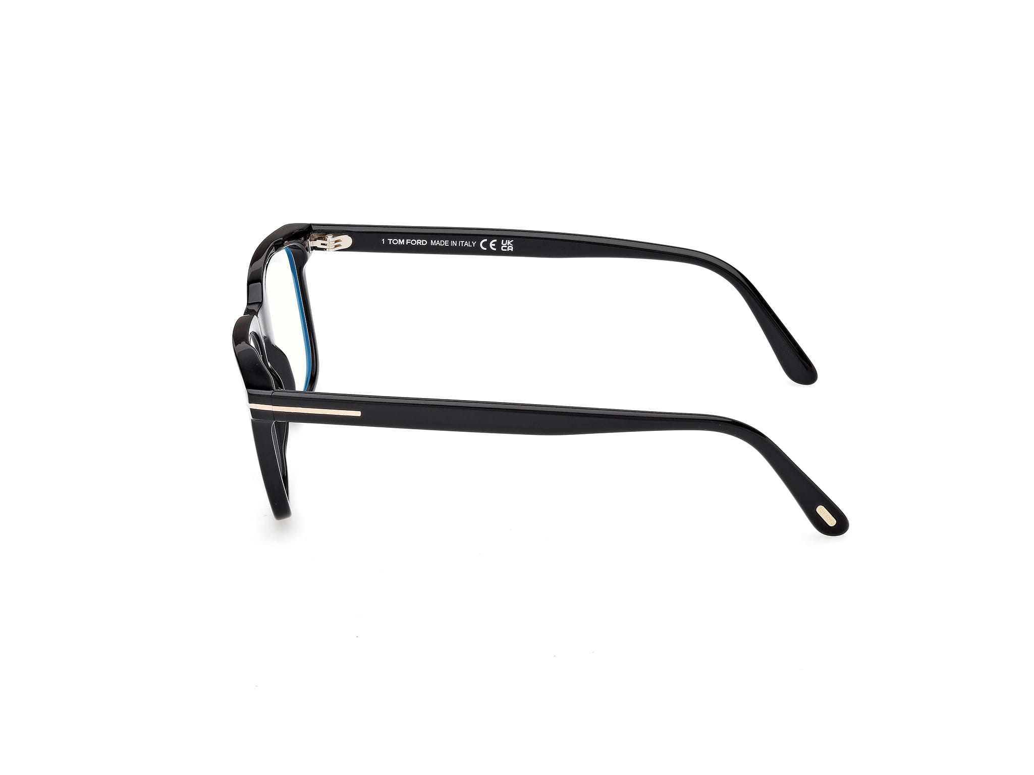 Tomford FT6080-B` Frame Black Male Full Shell Frame — Black frame — view 2