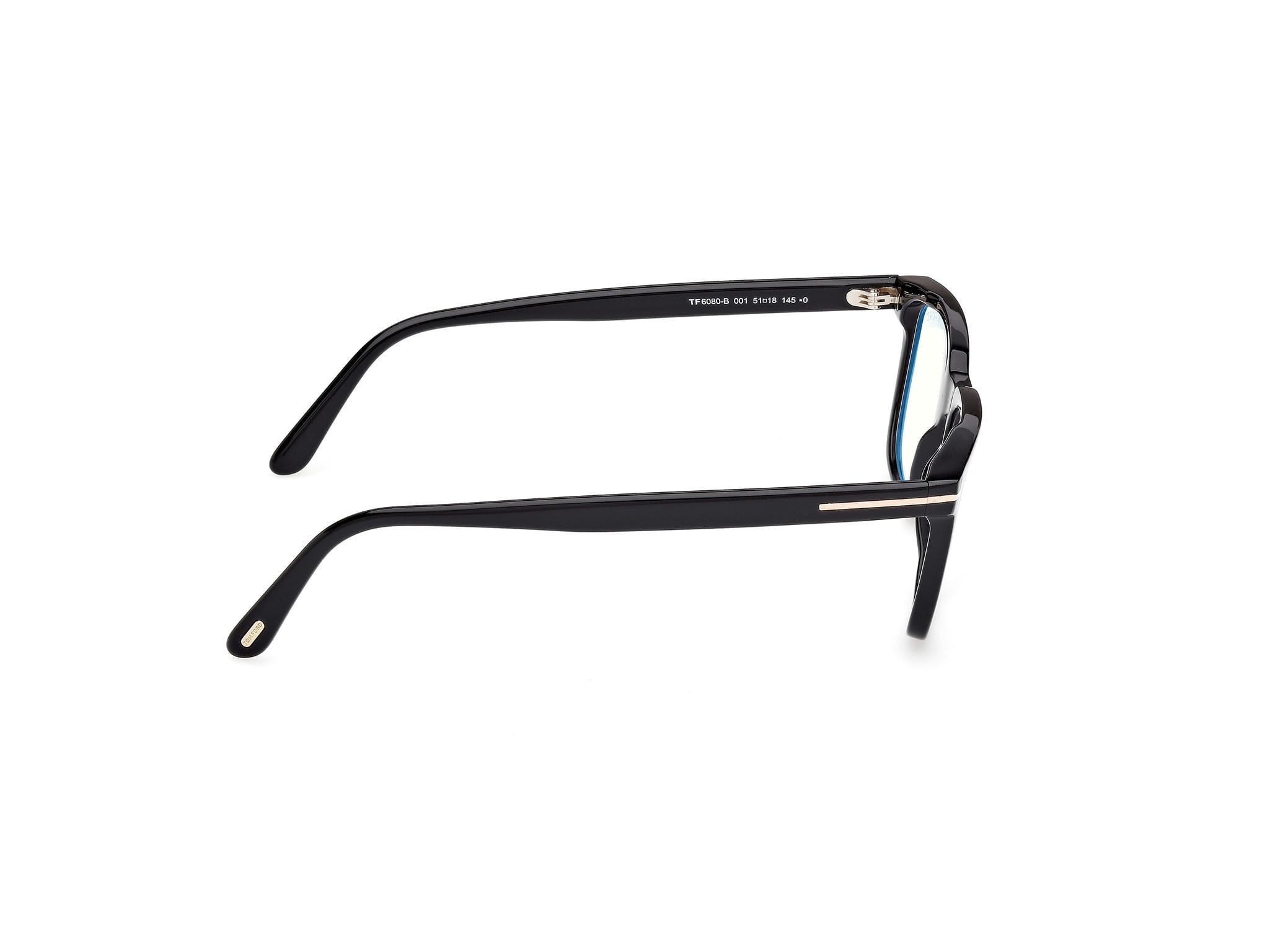 Tomford FT6080-B` Frame Black Male Full Shell Frame — Black frame — view 6