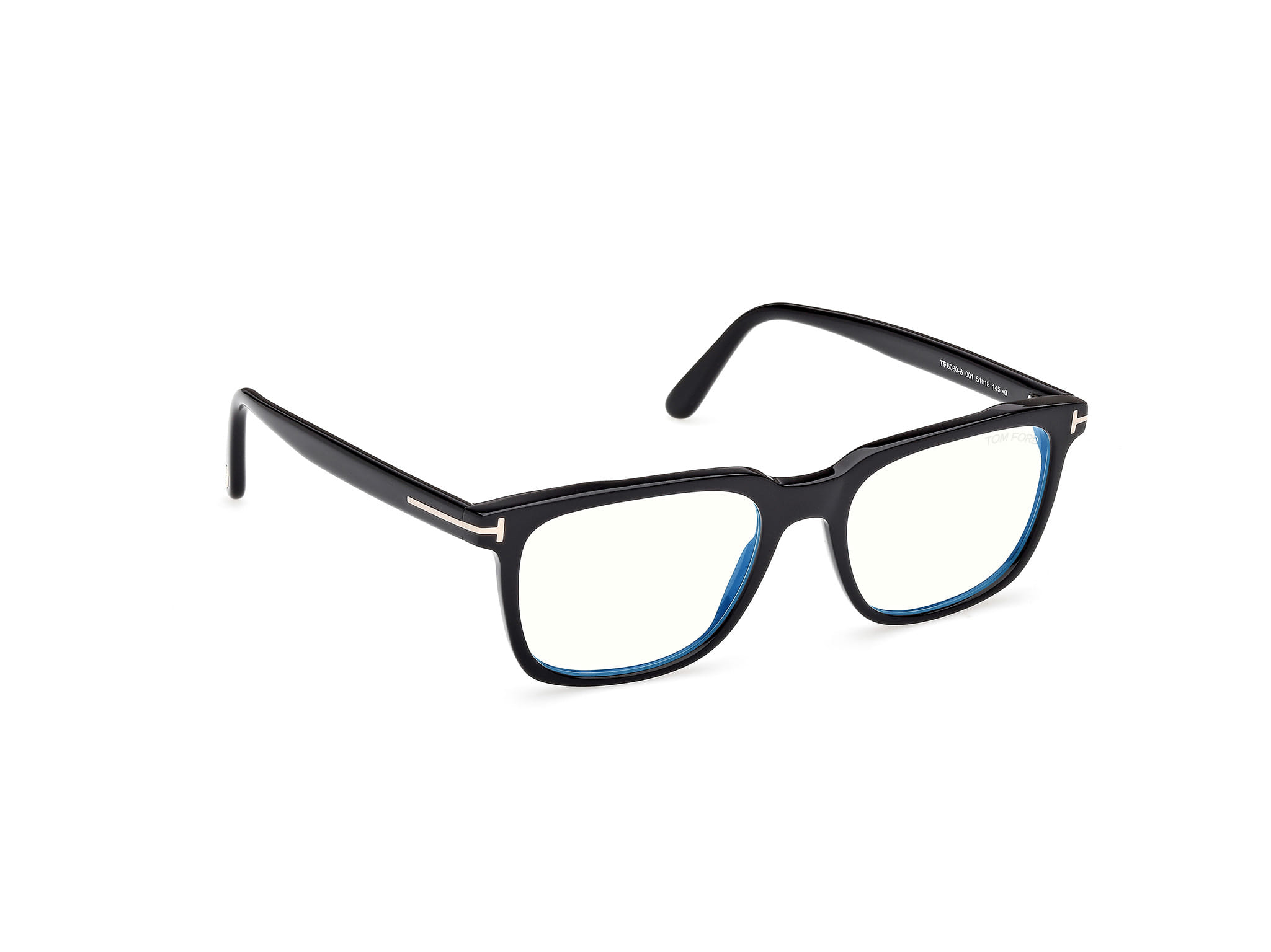 Tomford FT6080-B` Frame Black Male Full Shell Frame — Black frame — view 7
