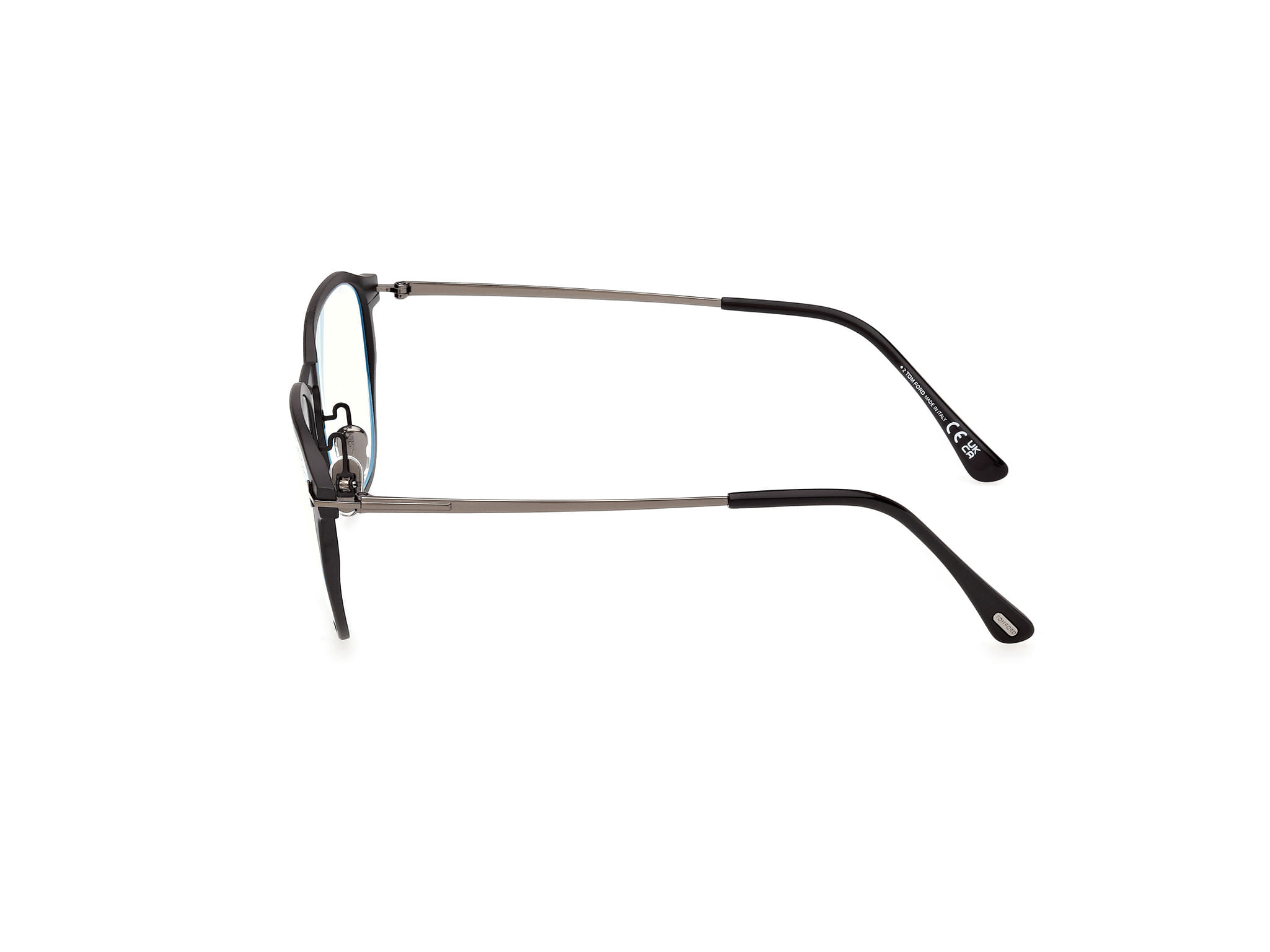 Tomford FT6087-B Frame Matt Black Male Full Metal Frame — Matt Black frame — view 2