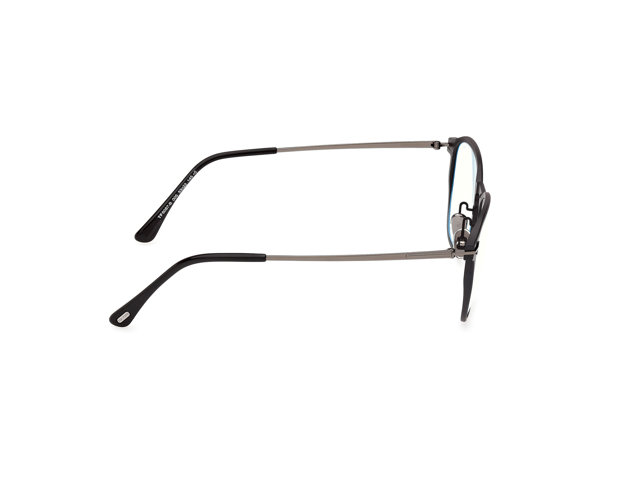 Tomford FT6087-B Frame Matt Black Male Full Metal Frame — Matt Black frame — view 6