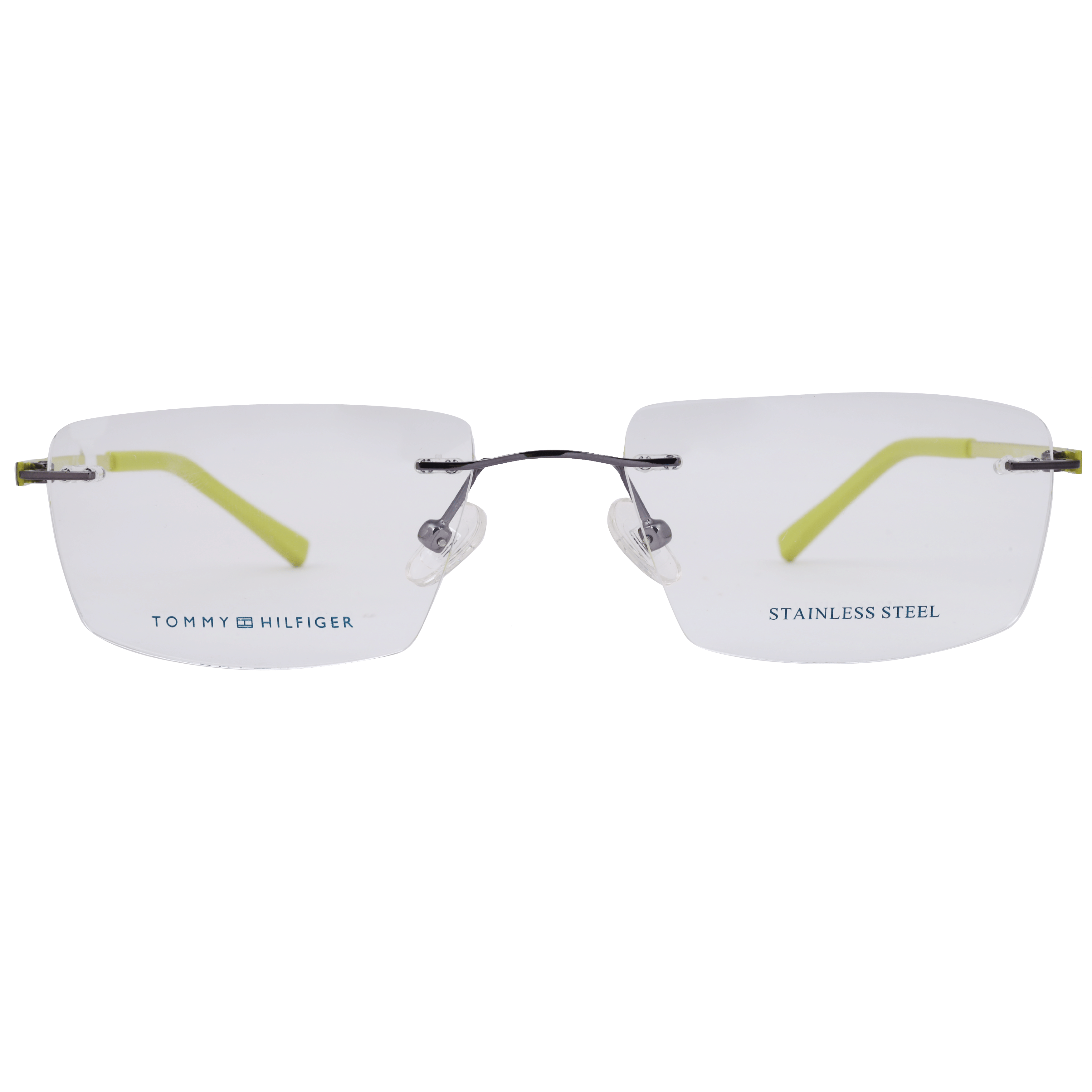 Tommy Hilfiger TH6215 Frame Grey Male RimLess Stainless Stee — Grey frame