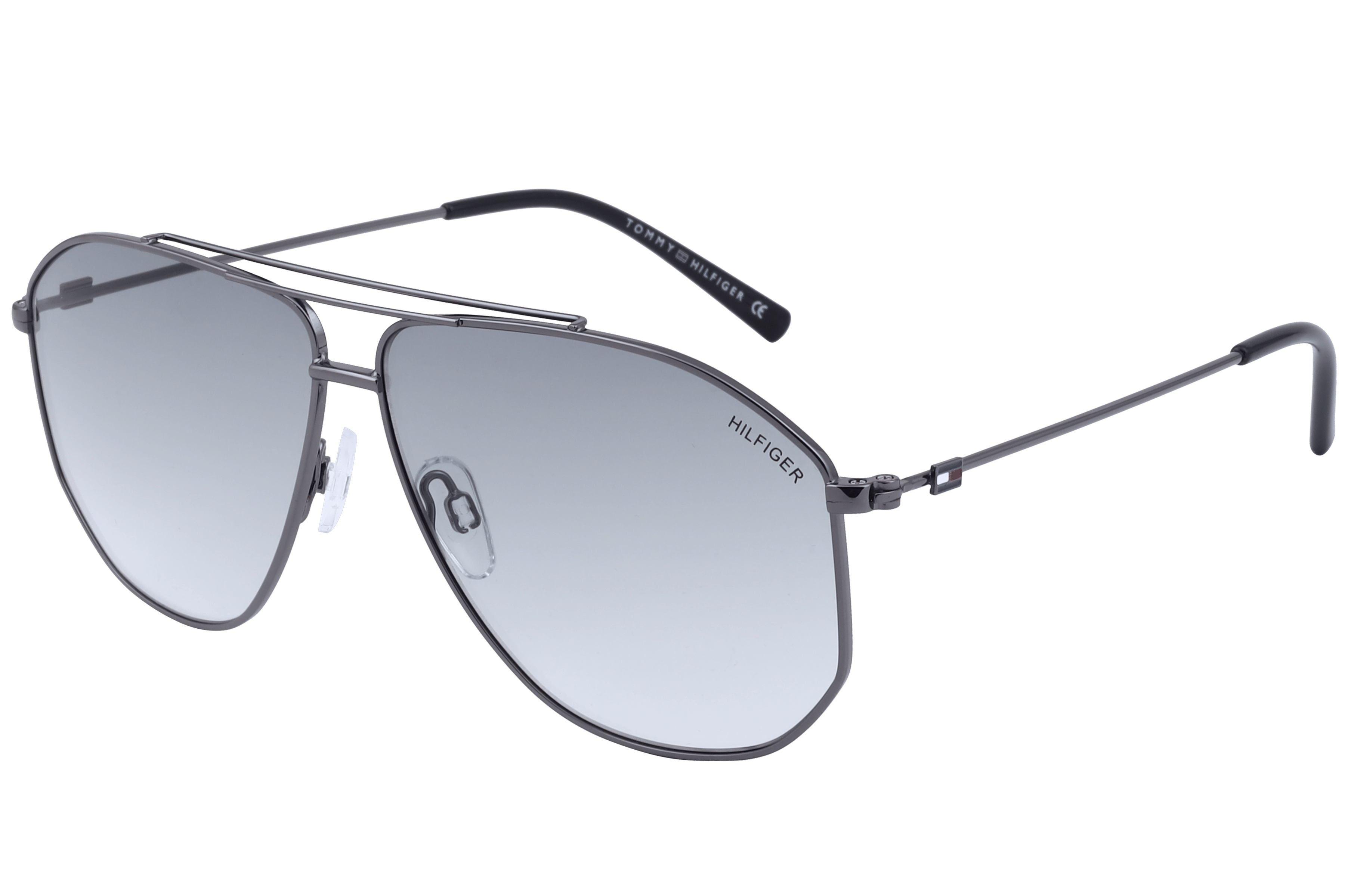 Tommy Hilfiger TH 862 Sunglass Grey Male Full Metal — Grey frame