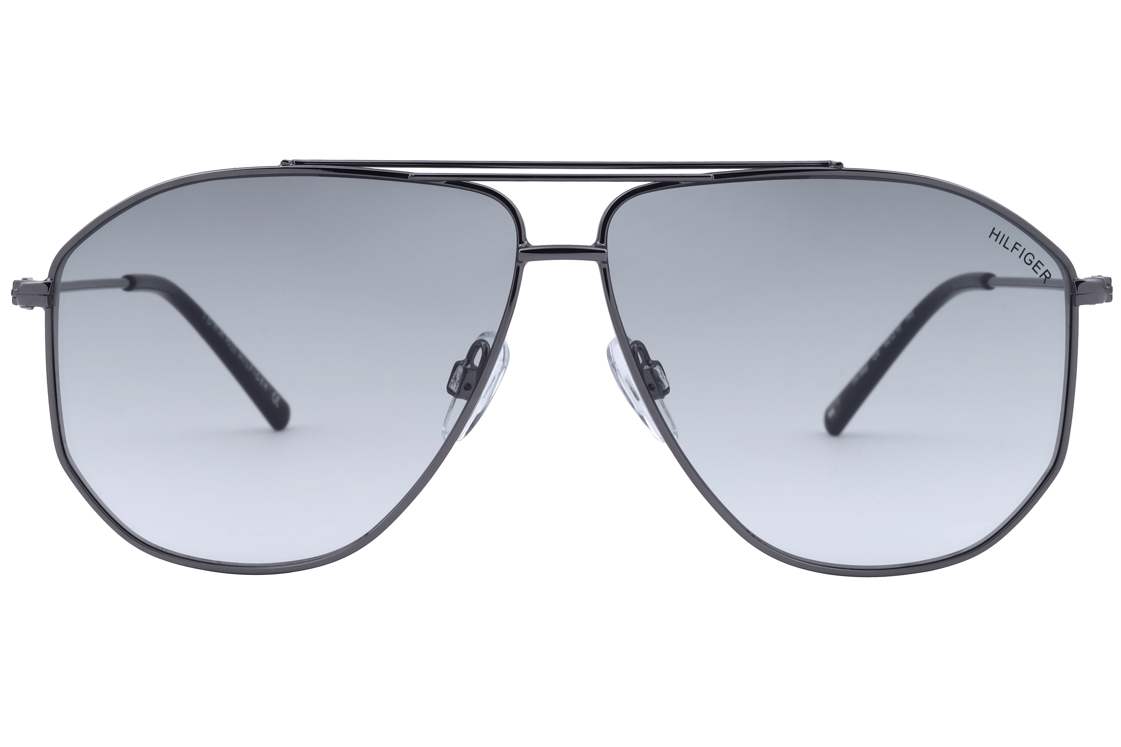 Tommy Hilfiger TH 862 Sunglass Grey Male Full Metal Sunglass — Grey frame — view 2