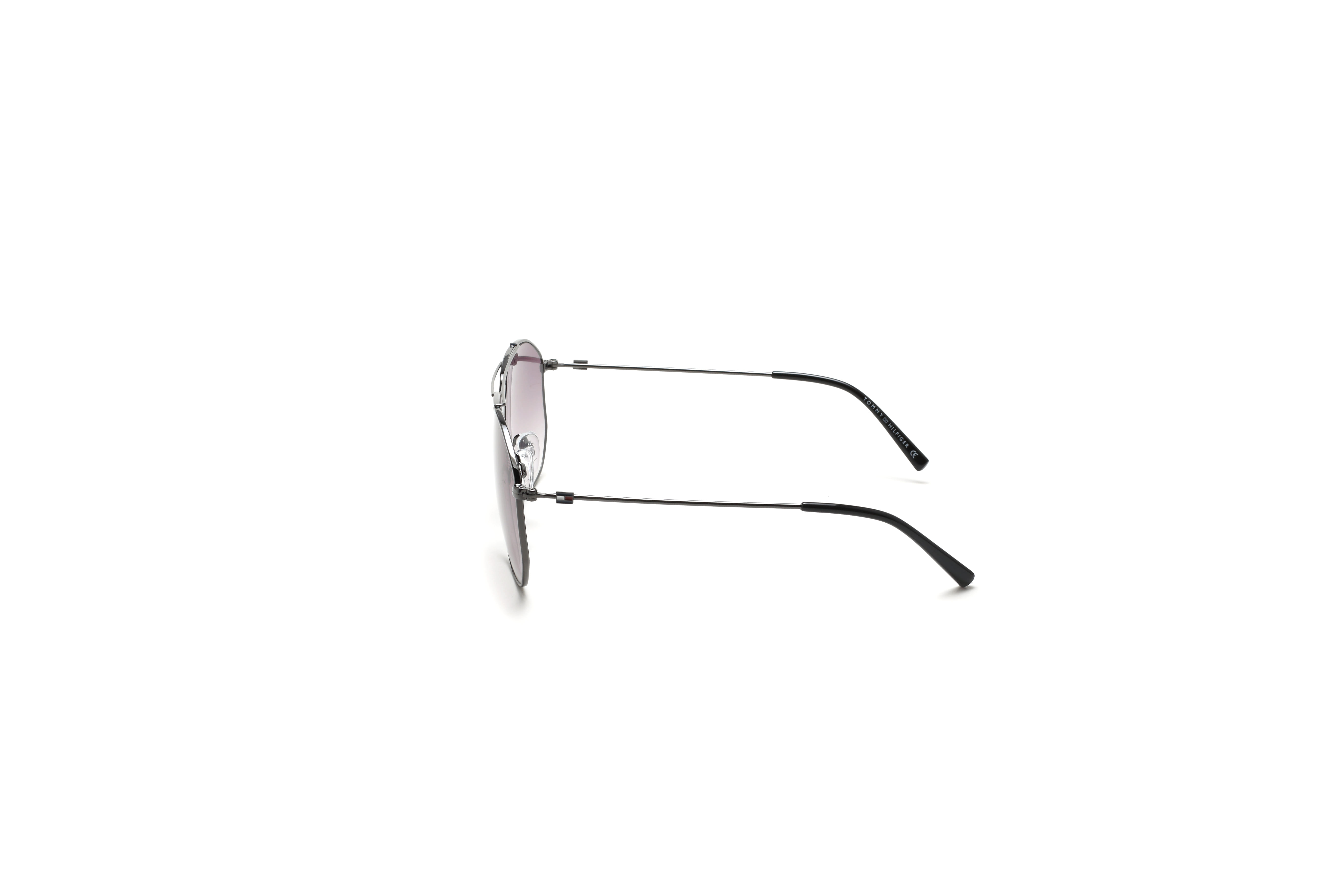 Tommy Hilfiger TH 862 Sunglass Grey Male Full Metal Sunglass — Grey frame — view 3