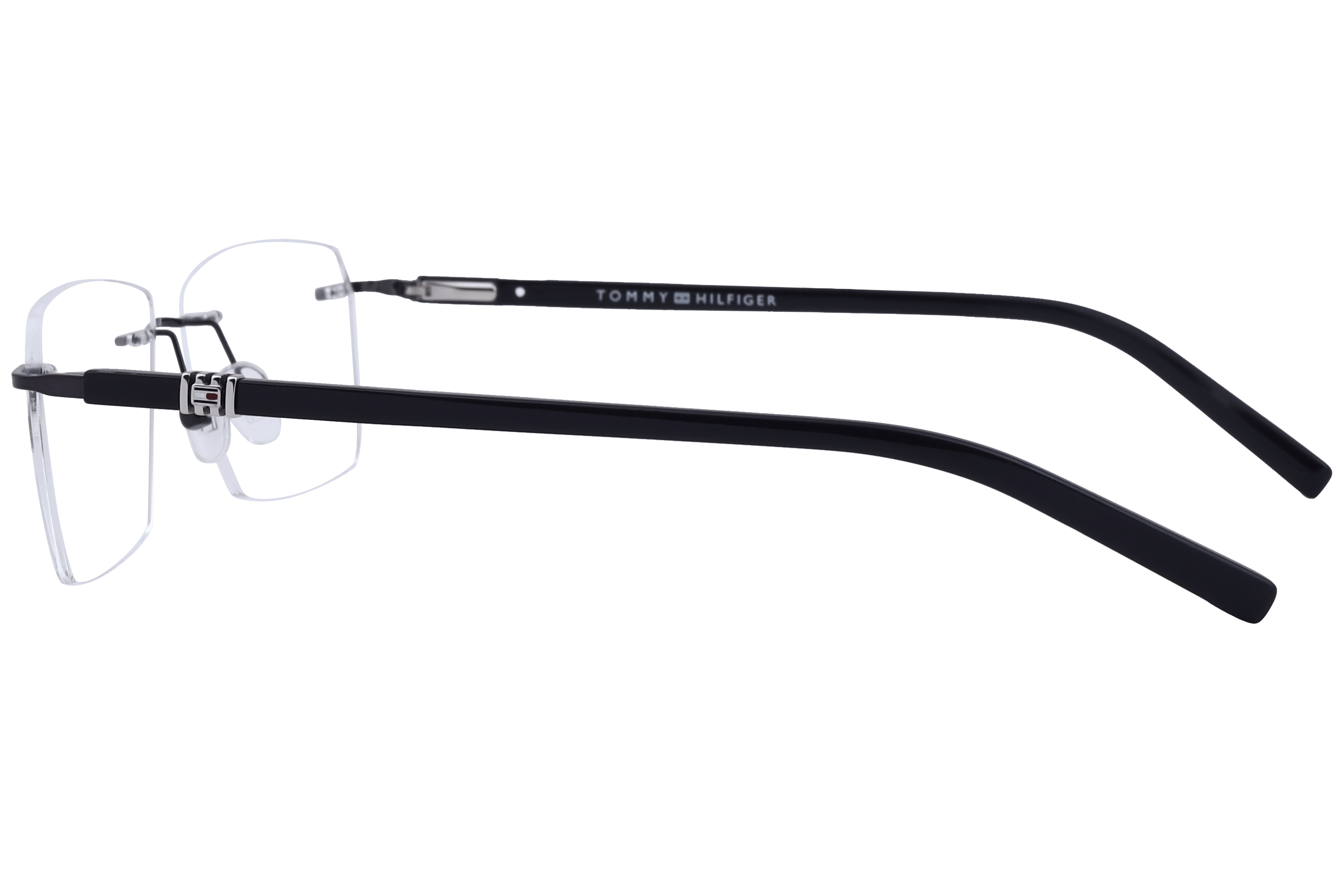 Tommy Hilfiger TH6227 Frame Gun Metal Male RimLess Shell Frame — view 3