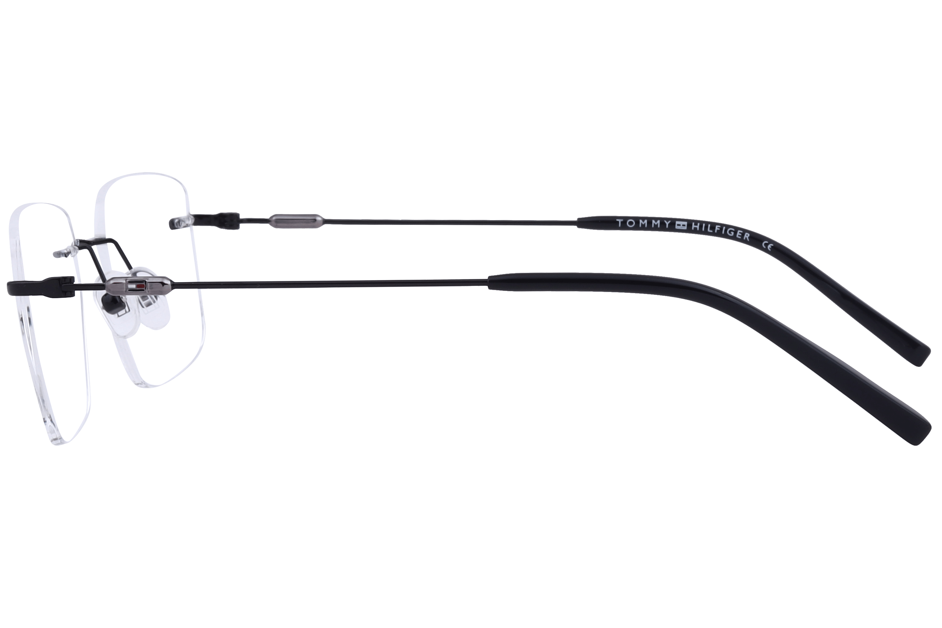 Tommy Hilfiger TH6226 Frame Black Male RimLess Stainless Ste Frame — view 3