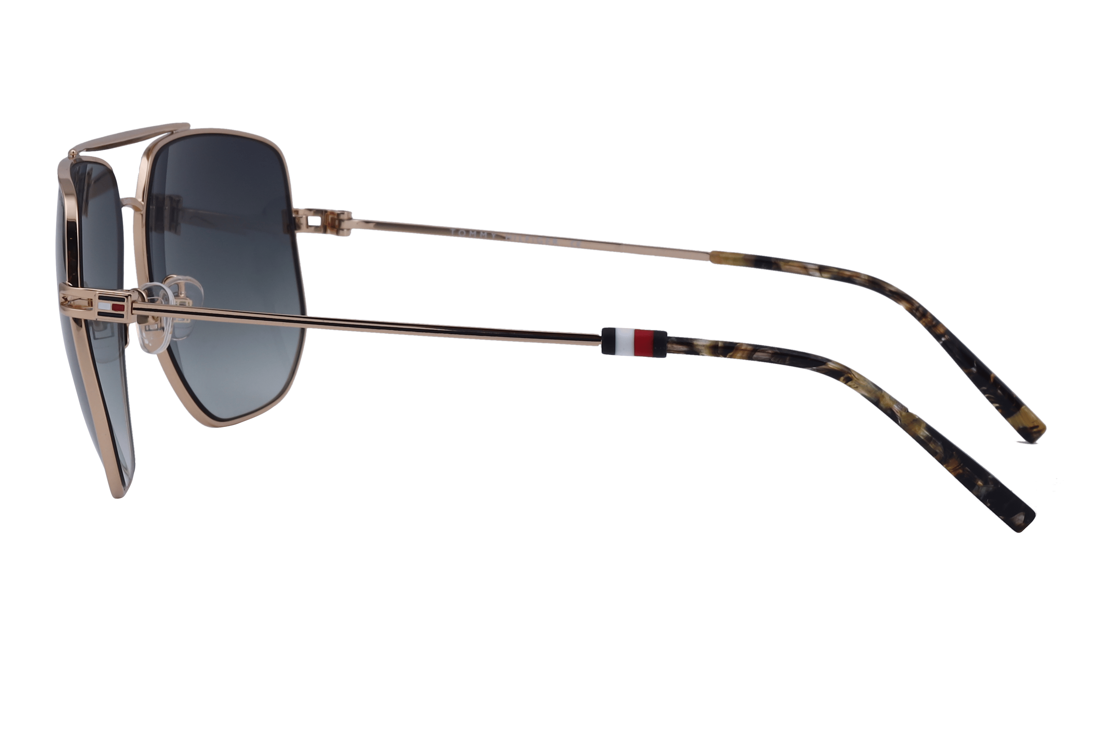 Tommy Hilfiger TH2591 Sunglass Gold Male Full Metal Sunglass — Gold frame — view 3