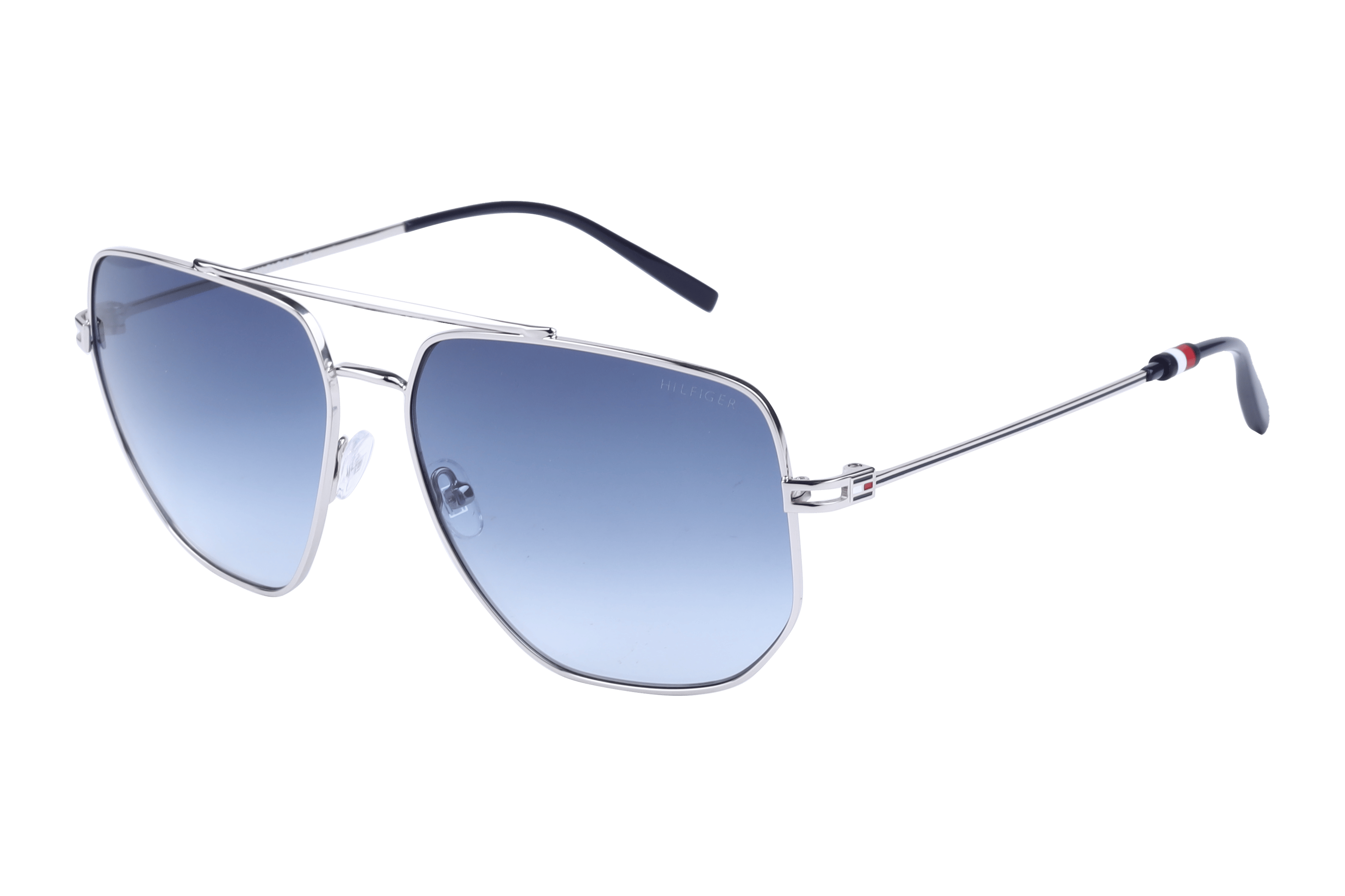 Tommy Hilfiger TH2591 Sunglass Silver Male Full Metal — Silver frame