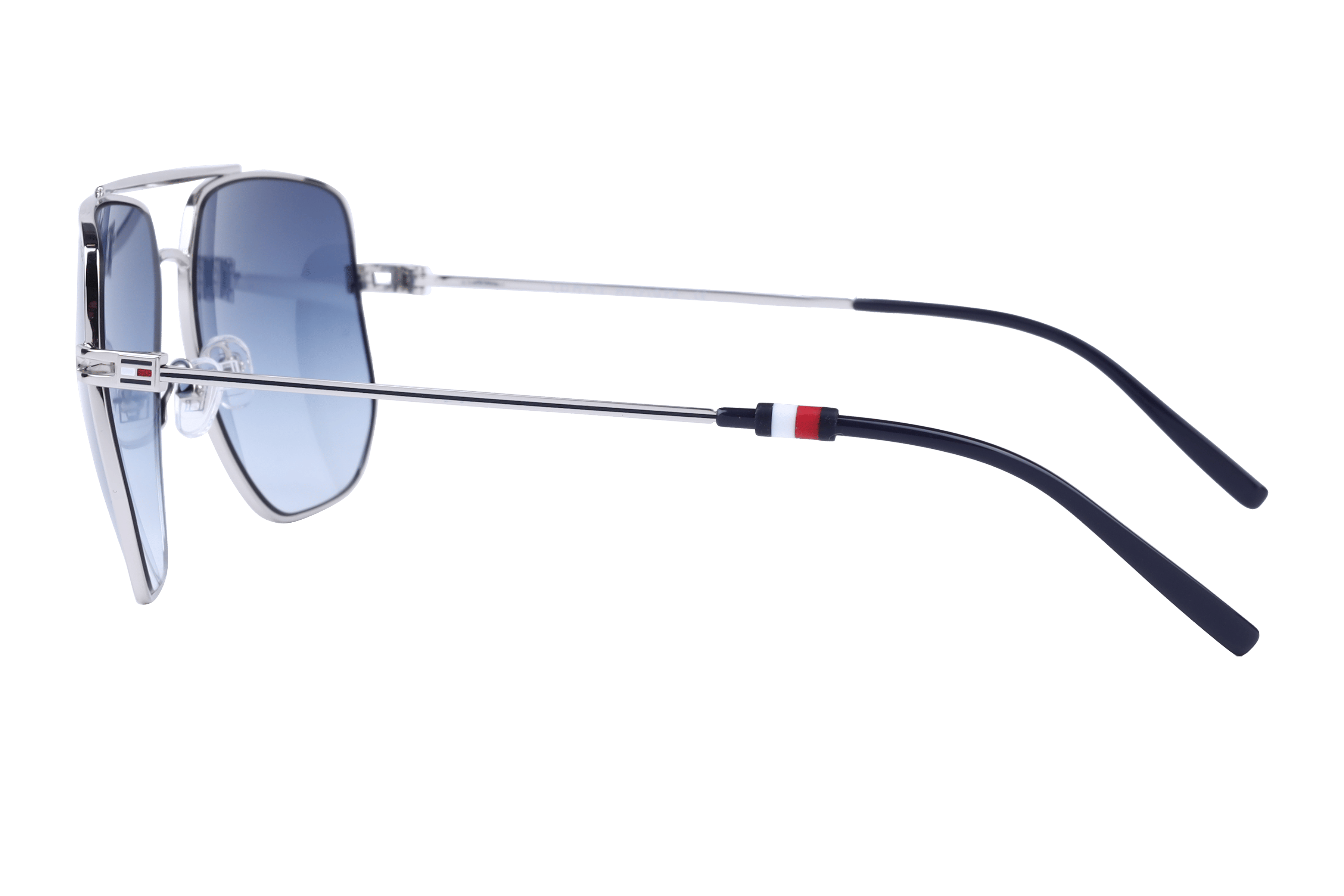 Tommy Hilfiger TH2591 Sunglass Silver Male Full Metal Sunglass — Silver frame — view 3