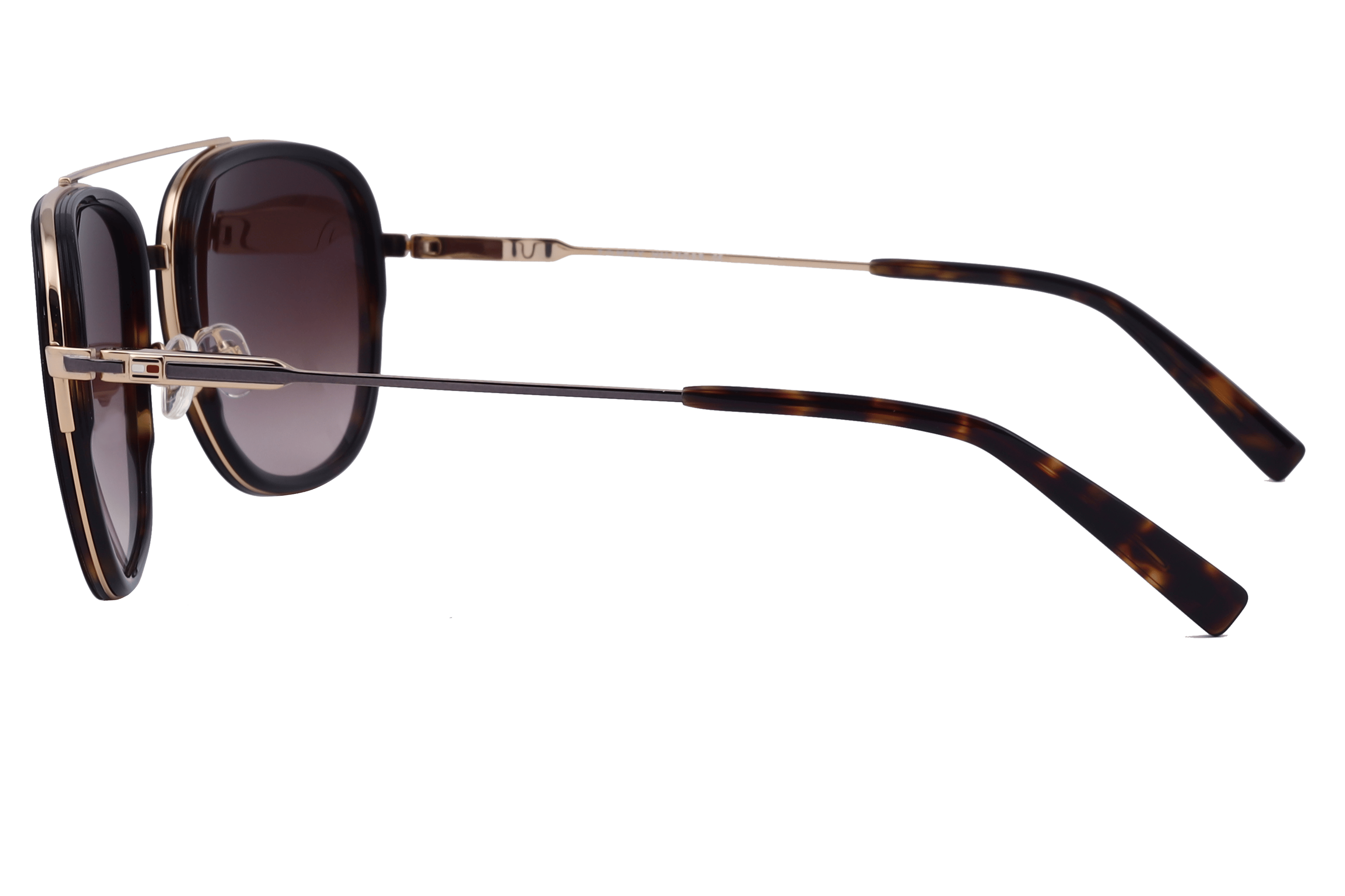 Tommy Hilfiger TH2589 Sunglass Brown Male Full Metal Sunglass — Brown frame — view 3