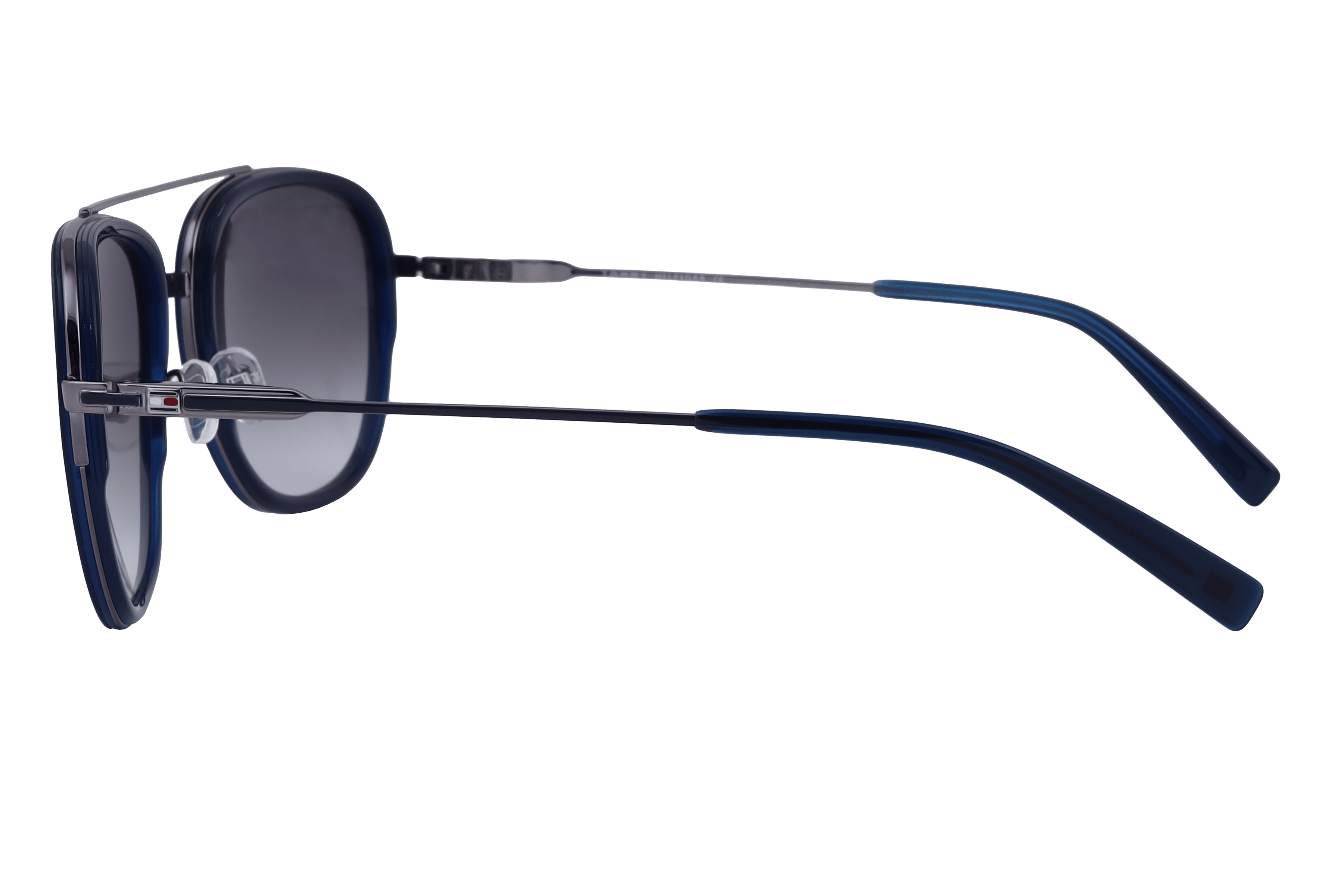 Tommy Hilfiger TH2589 Sunglass Blue Male Full Metal Sunglass — Blue frame — view 3