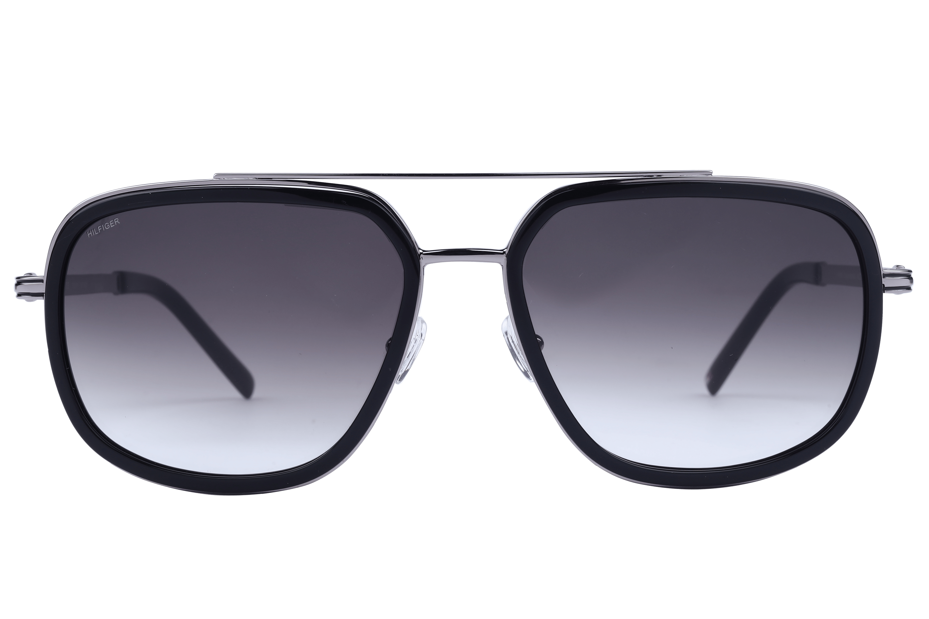 Tommy Hilfiger TH9732 Sunglass Black Male Full Metal Sunglass — Black frame — view 2