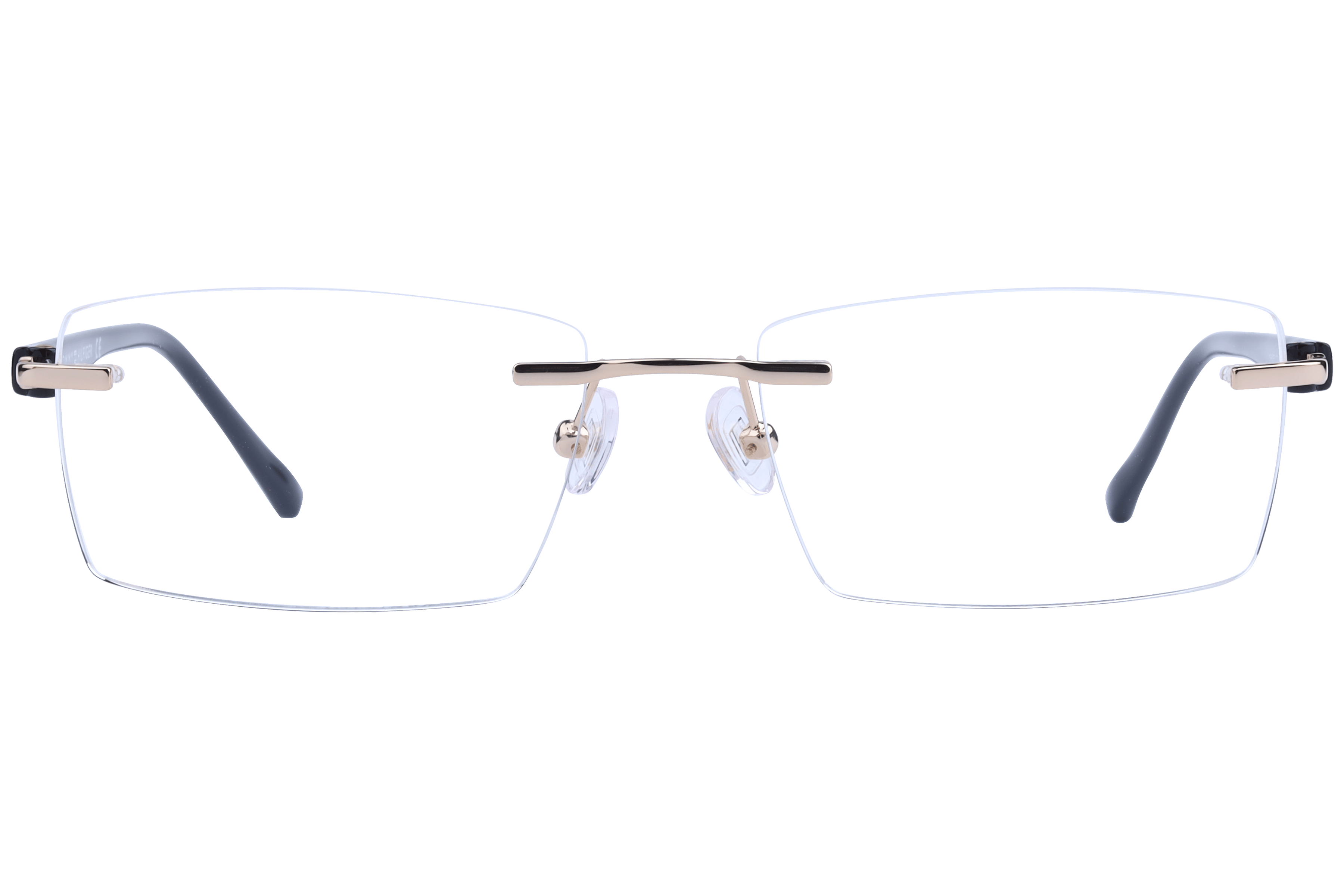 Tommy Hilfiger TH6257 Frame Gold Unisex RimLess Shell Frame — Gold frame — view 2