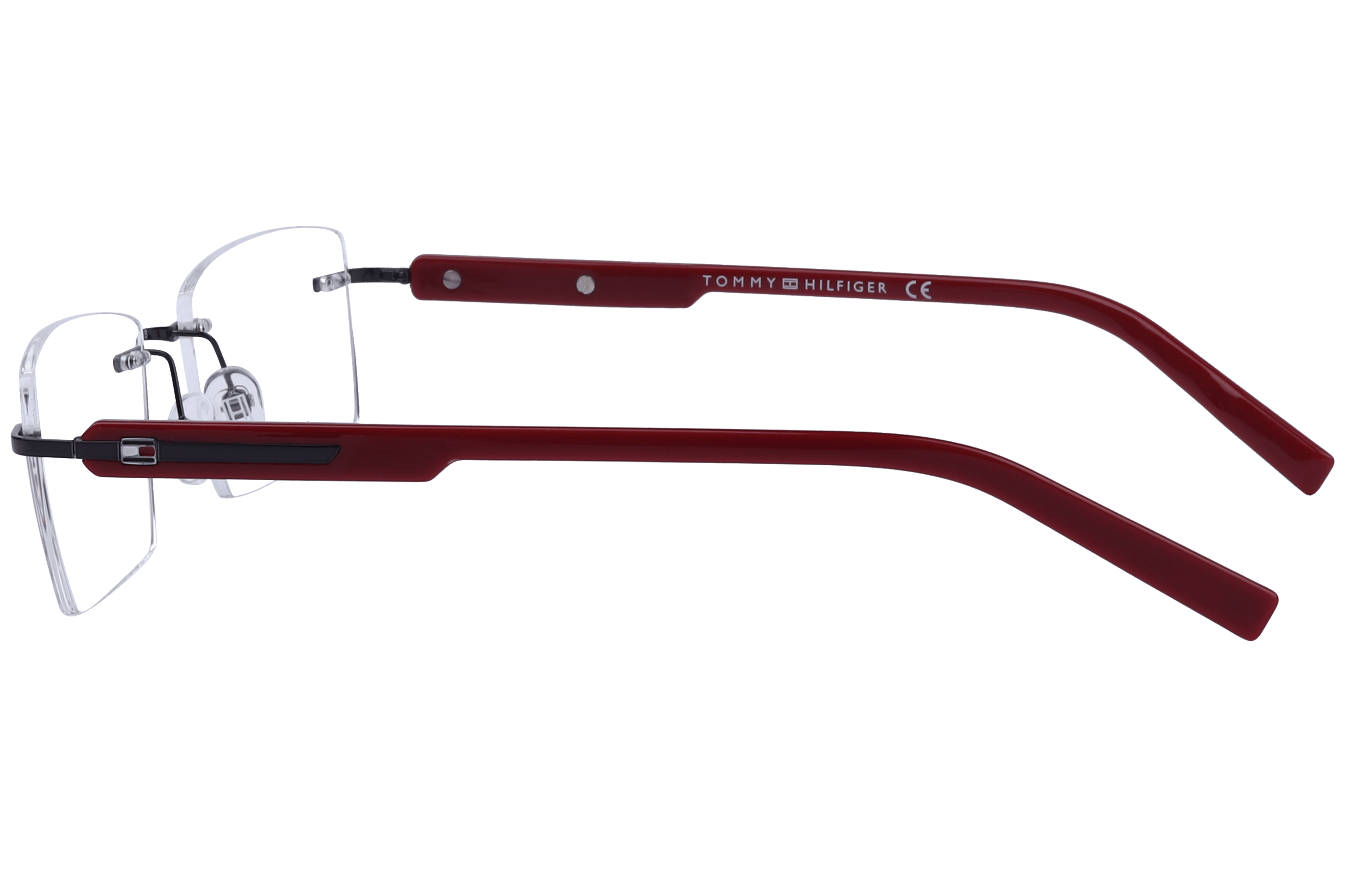 Tommy Hilfiger TH6261 Frame Gun Metal Male RimLess Shell Frame — Gun Metal frame — view 3