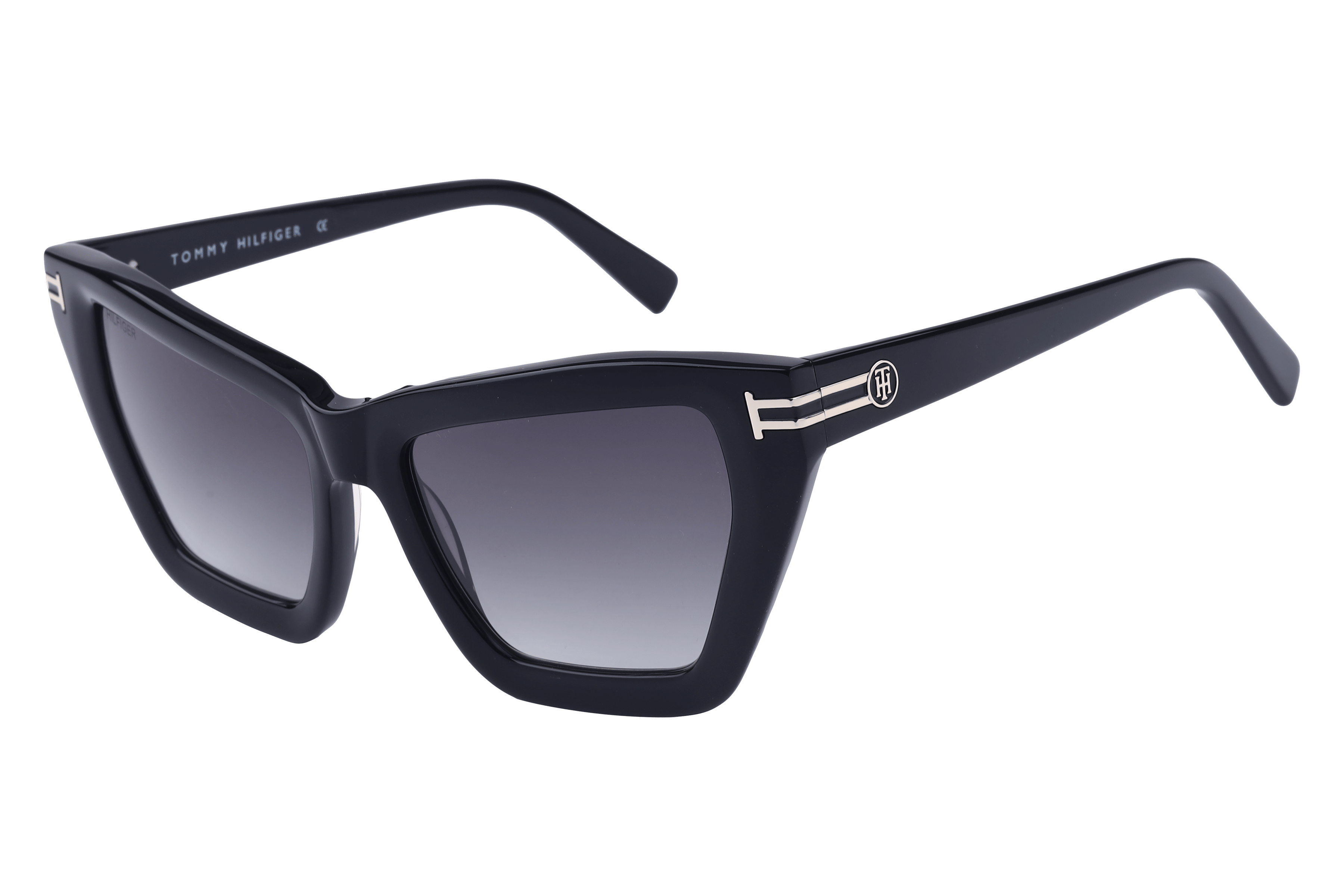 Tommy Hilfiger TH1540 Sunglass Black Female Full Shell — Black frame