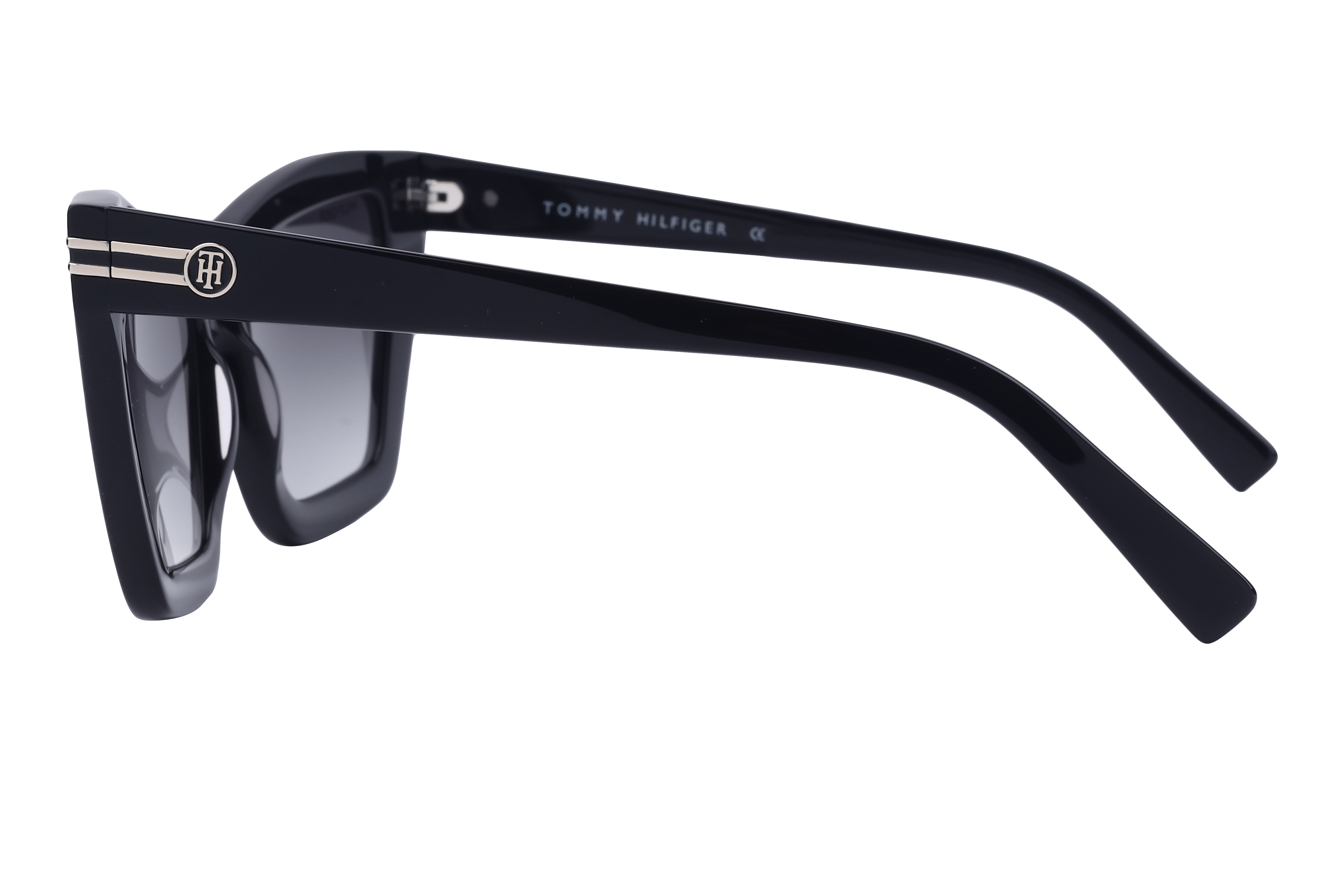 Tommy Hilfiger TH1540 Sunglass Black Female Full Shell Sunglass — Black frame — view 3
