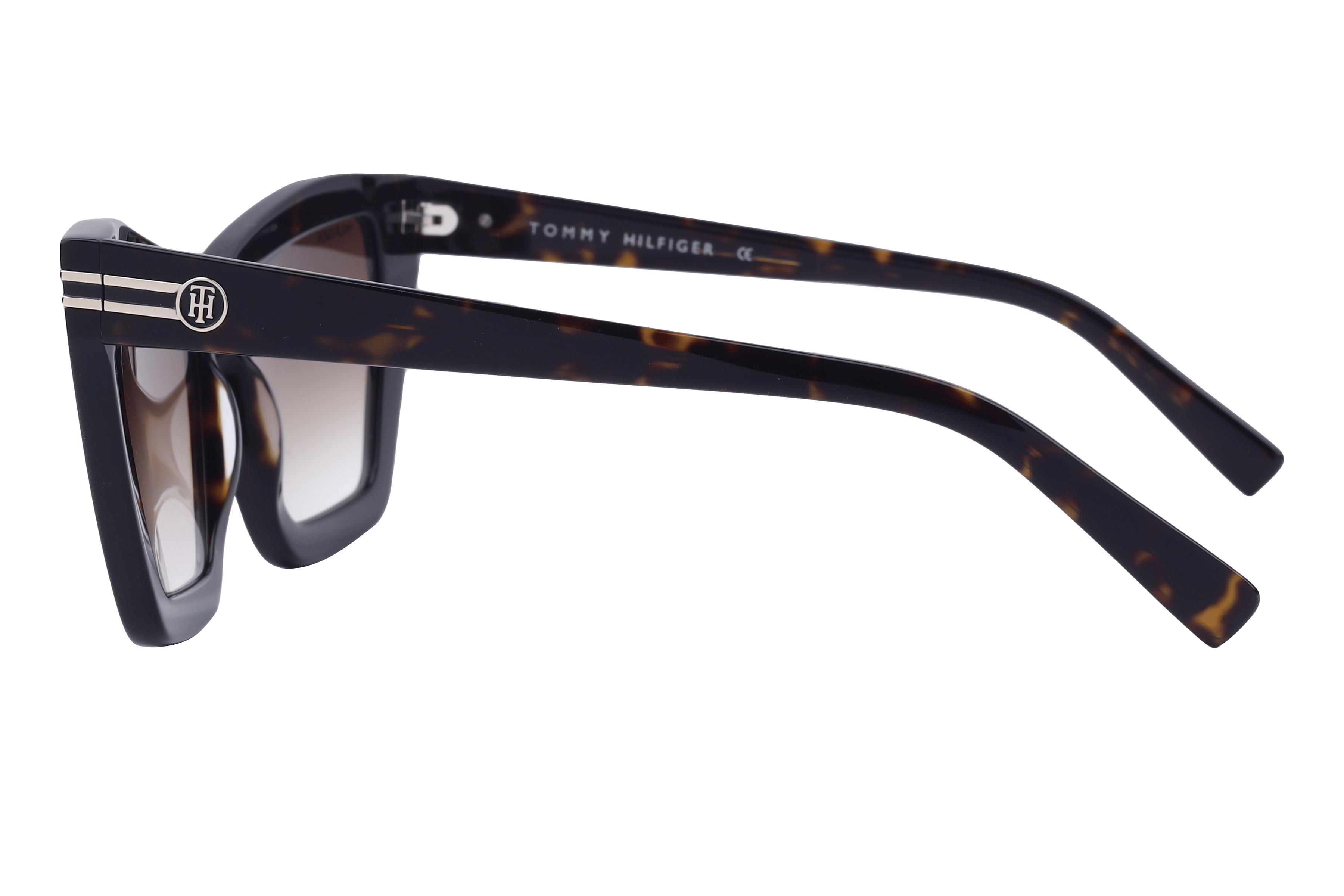 Tommy Hilfiger TH1540 Sunglass Tortoise Female Full Shell Sunglass — Tortoise frame — view 3