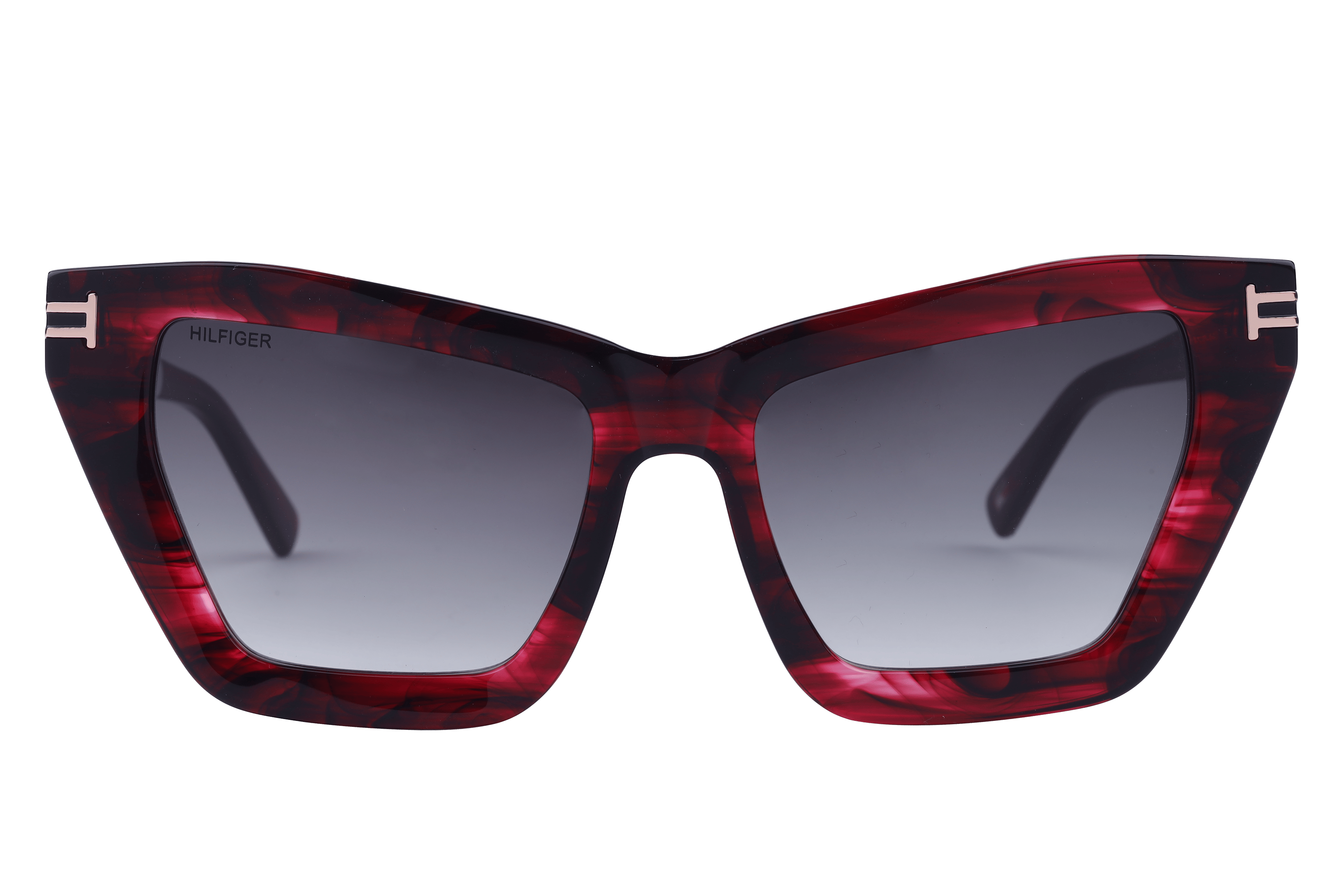Tommy Hilfiger TH1540 Sunglass Red Female Full Shell Sunglass — Red frame — view 2