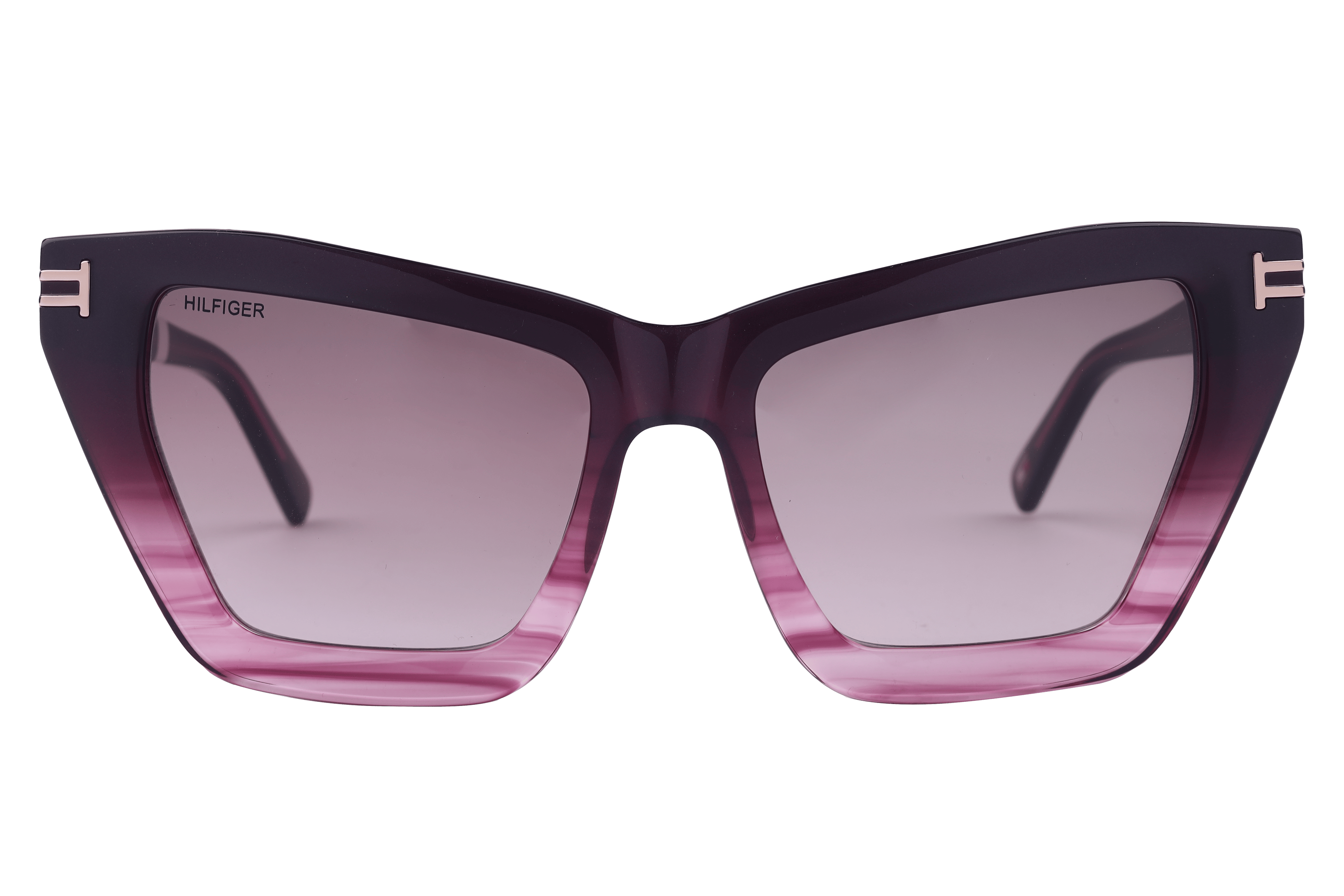 Tommy Hilfiger TH1540 Sunglass Violet Female Full Shell Sunglass — Violet frame — view 2