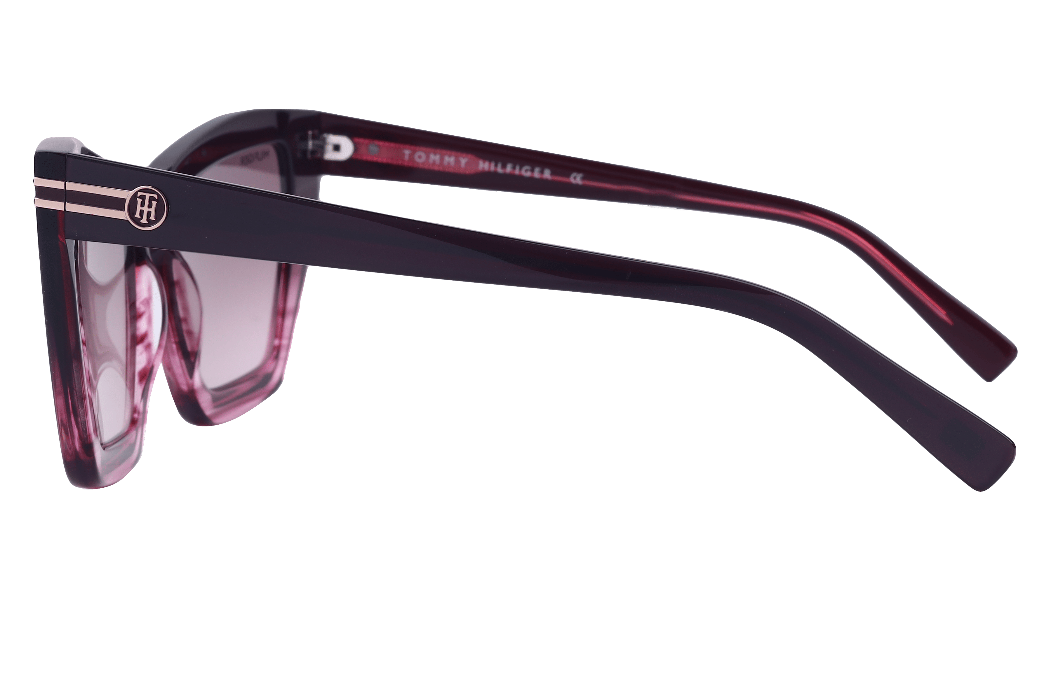 Tommy Hilfiger TH1540 Sunglass Violet Female Full Shell Sunglass — Violet frame — view 3