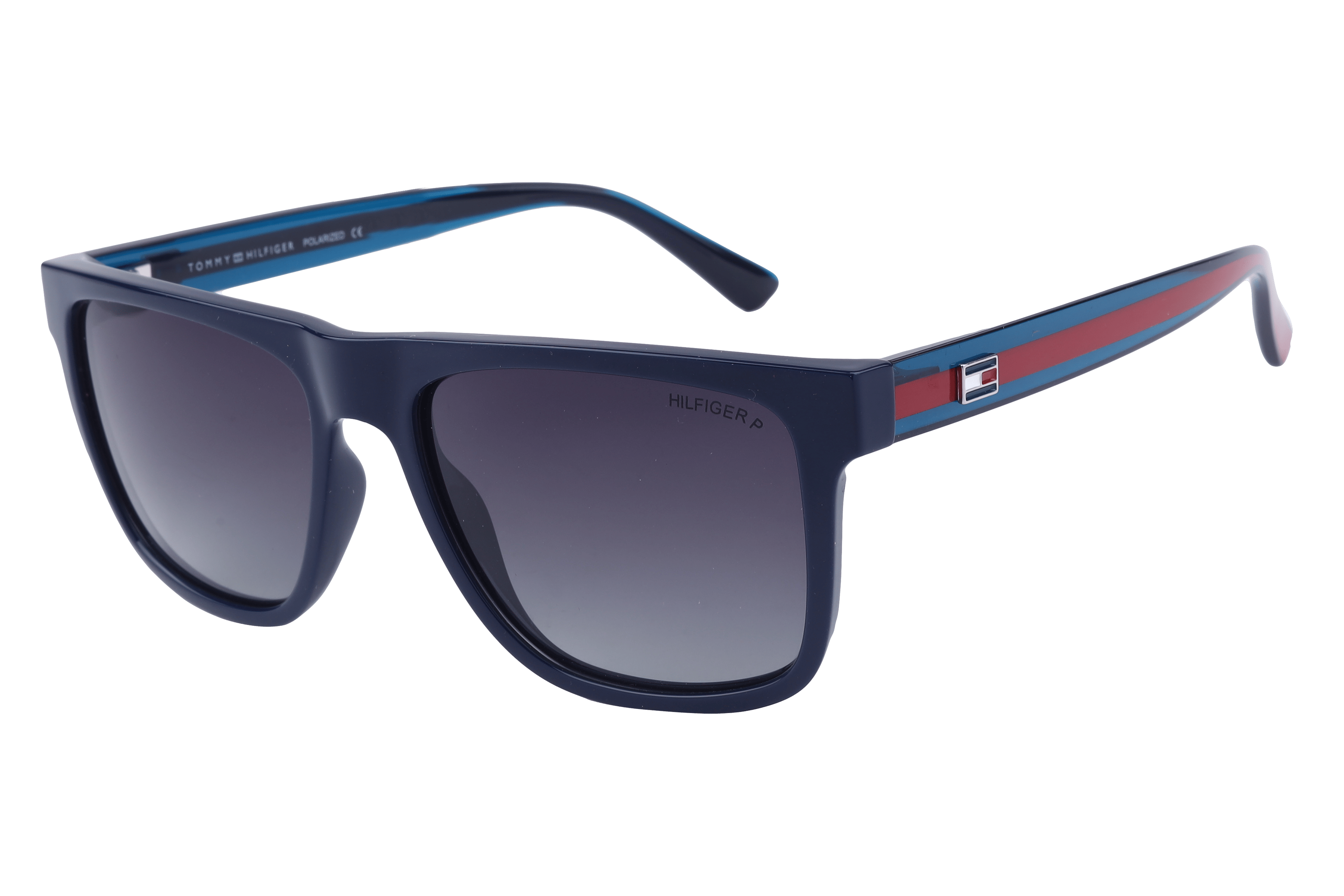 Tommy Hilfiger TH1545PL Sunglass Blue Male Full Shell — Blue frame