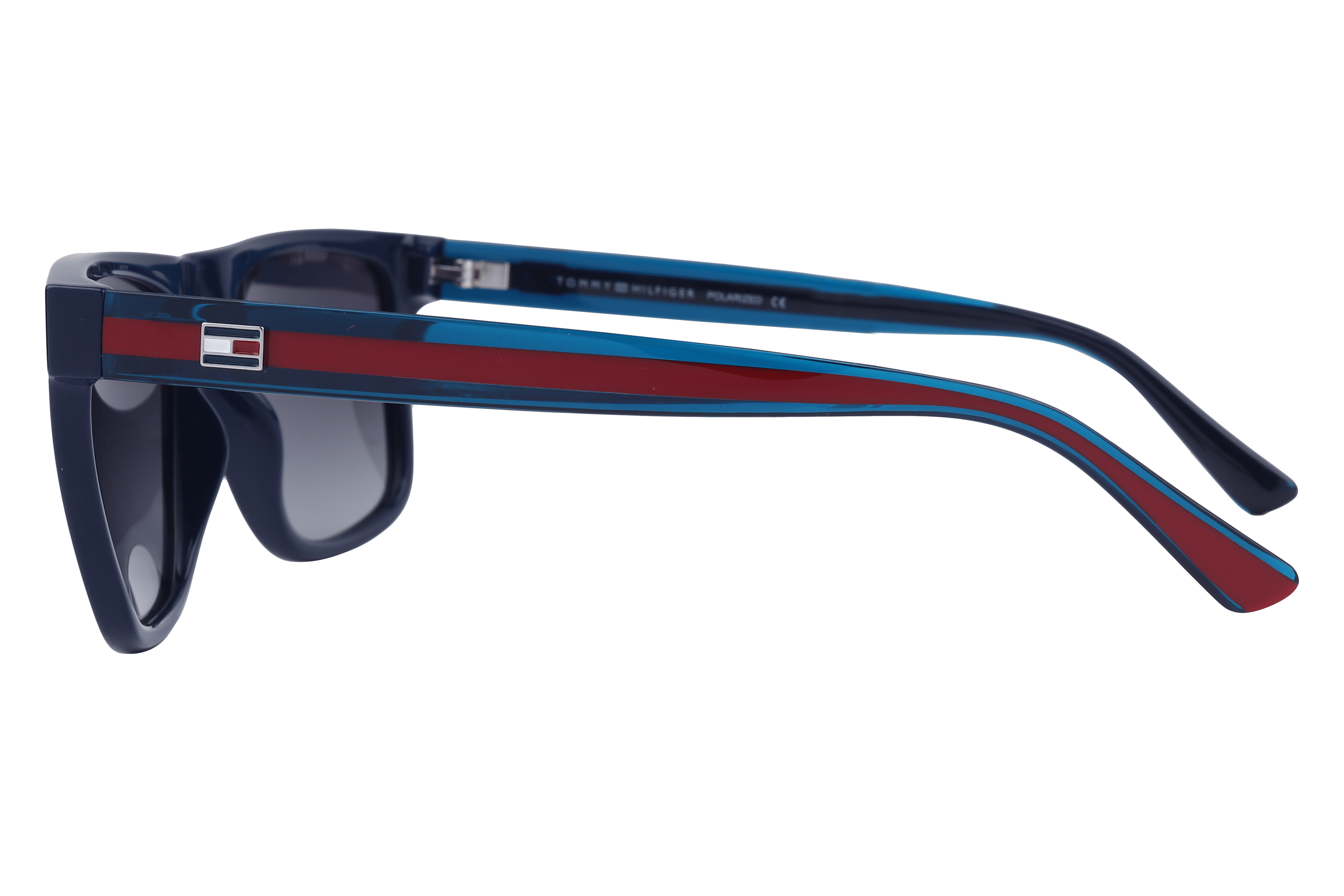 Tommy Hilfiger TH1545PL Sunglass Blue Male Full Shell Sunglass — Blue frame — view 3