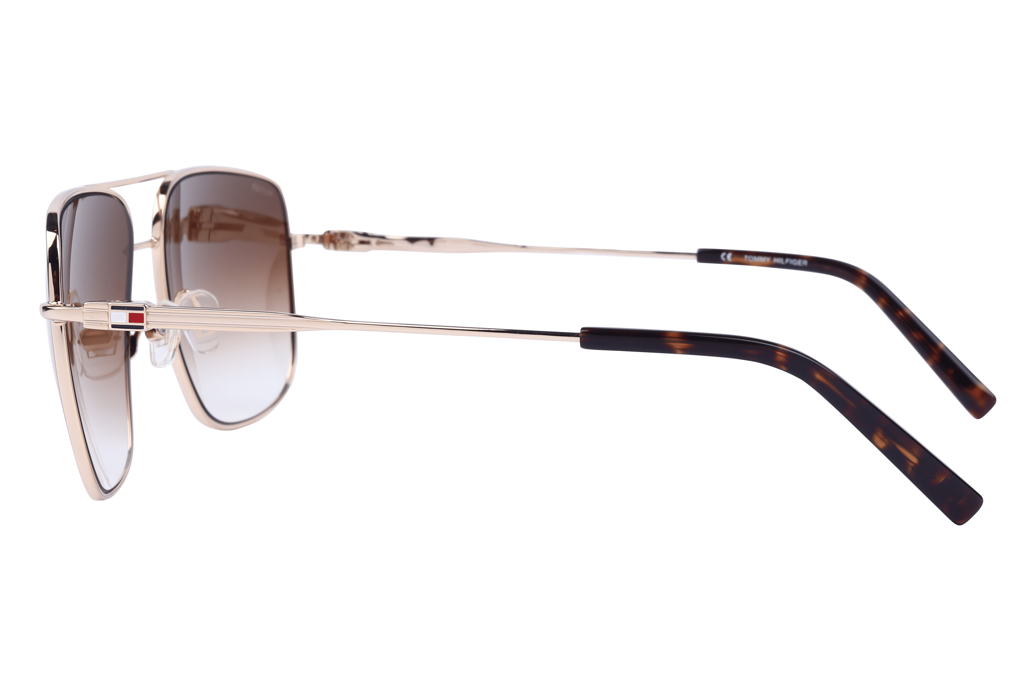 Tommy Hilfiger TH9730 Sunglass Gold Male Full Metal Sunglass — Gold frame — view 3