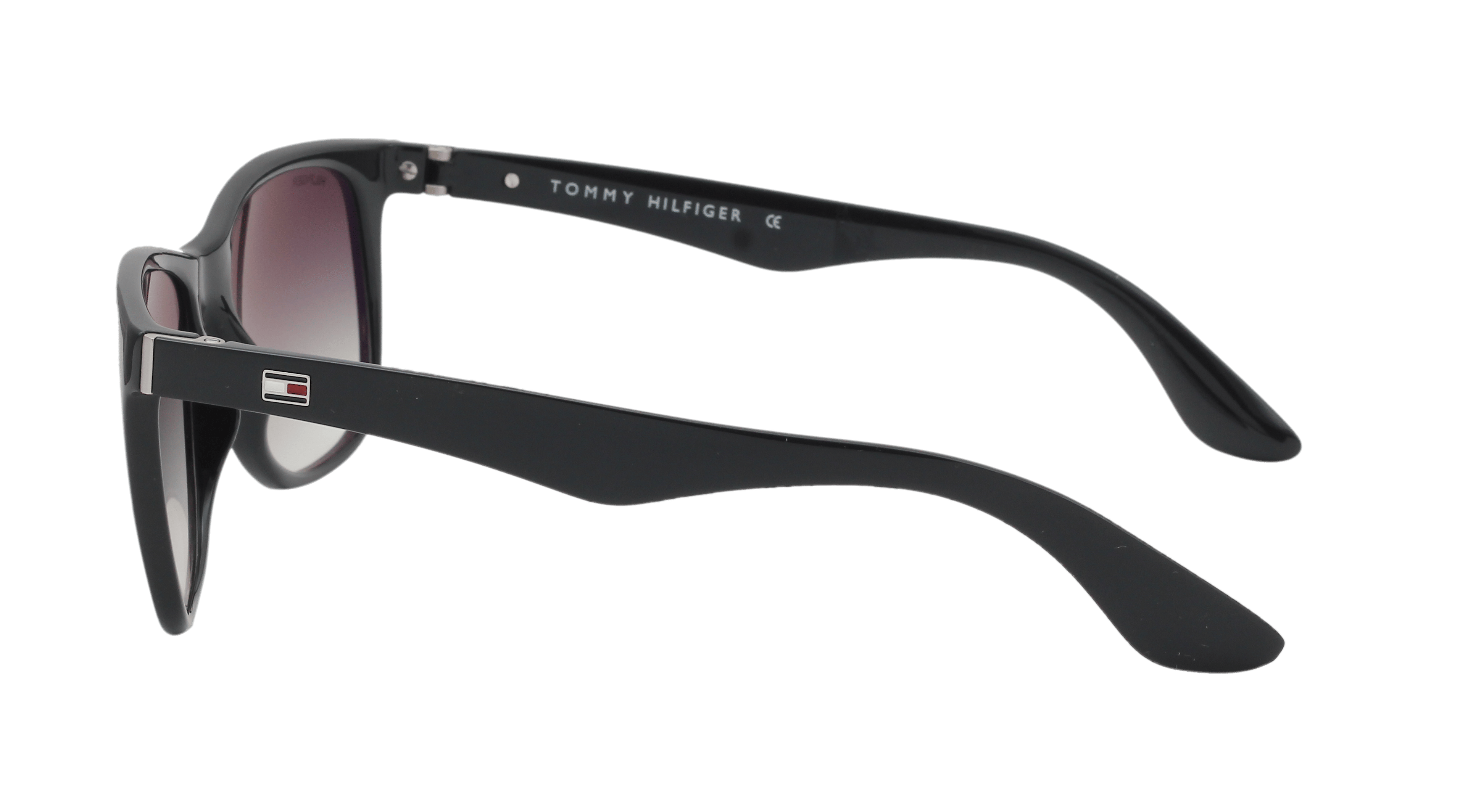 Tommy Hilfiger TH1518 Sunglass Black Male Full Shell Sunglass — Black frame — view 2