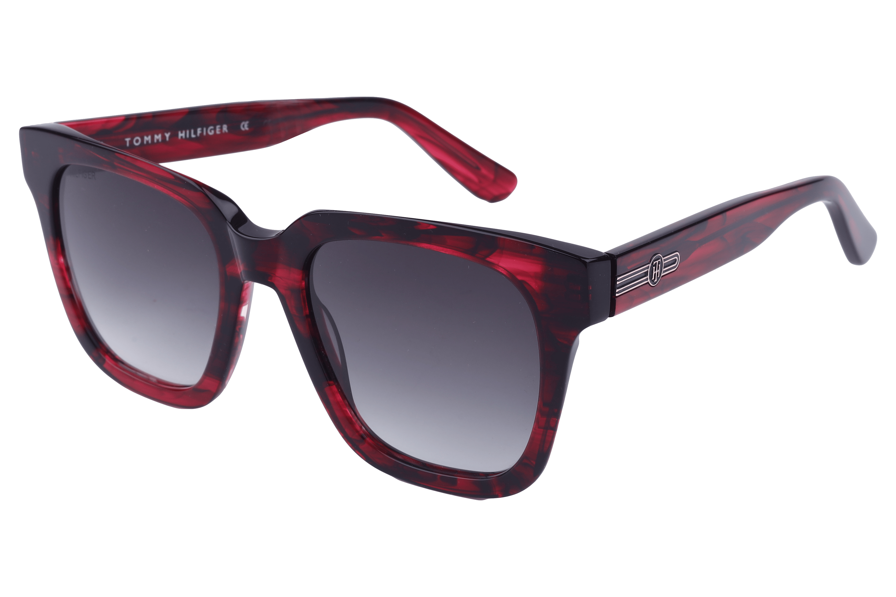Tommy Hilfiger TH1542 Sunglass Red Male Full Shell — Red frame