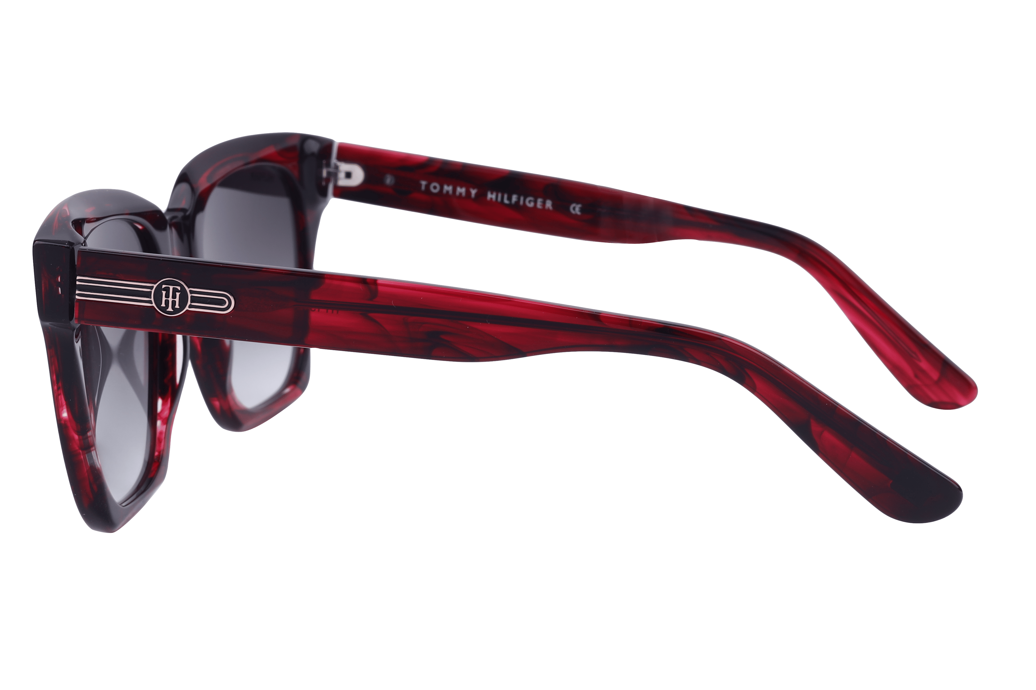 Tommy Hilfiger TH1542 Sunglass Red Male Full Shell Sunglass — Red frame — view 3