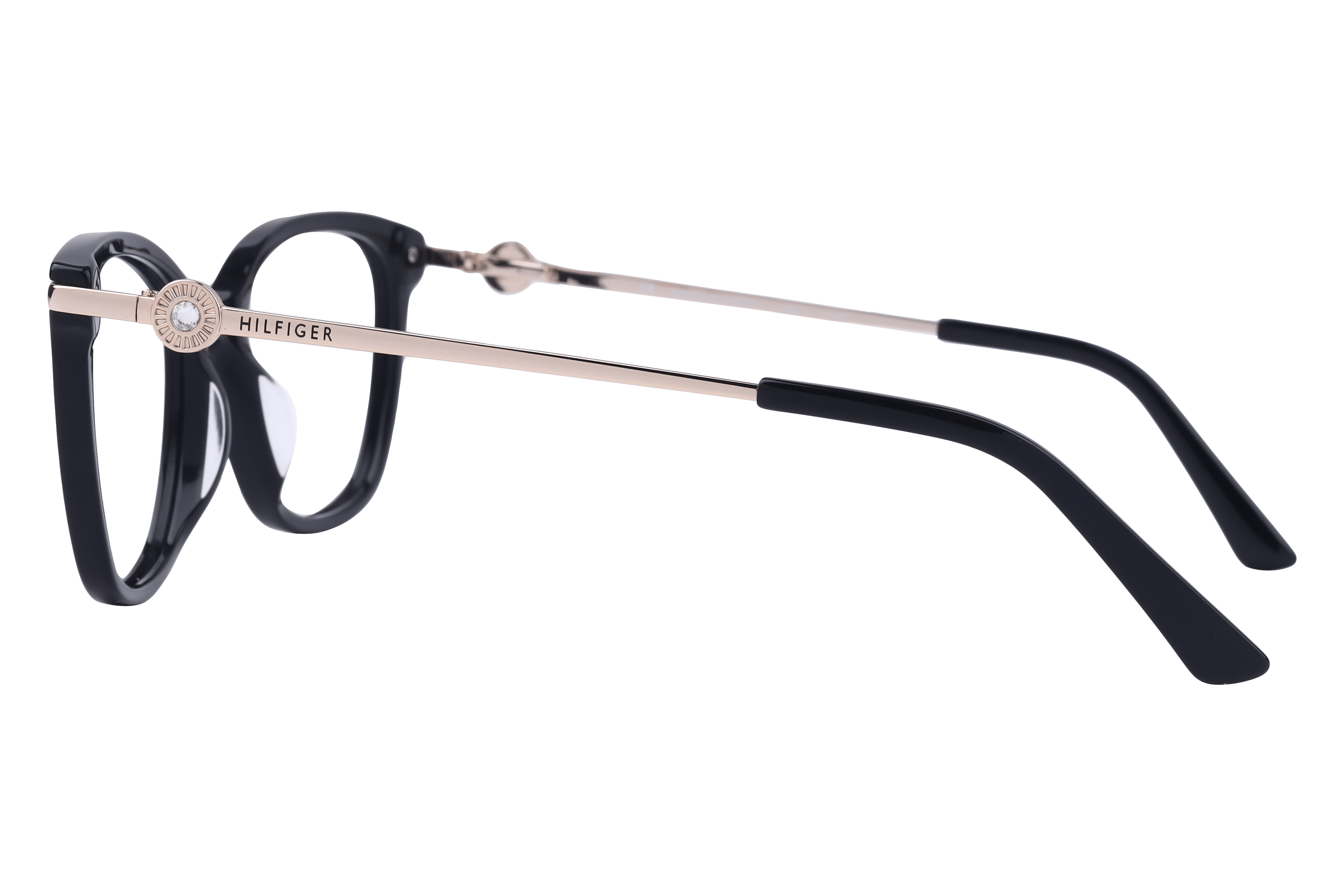 Tommy Hilfiger TH3232 Frame Black Female Full Metal Frame — Black frame — view 3