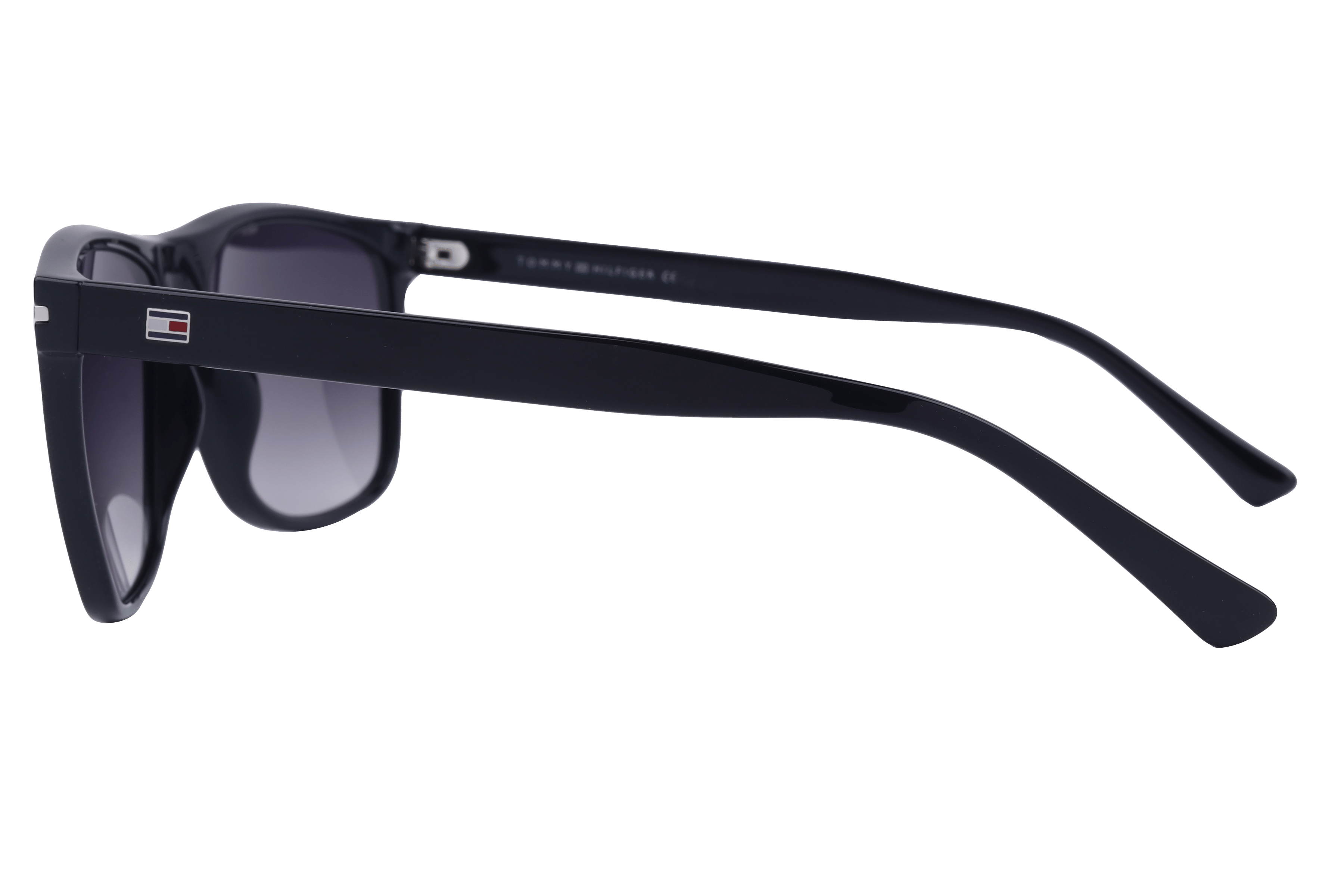 Tommy Hilfiger TH1544 Sunglass Black Male Full Shell Sunglass — Black frame — view 3