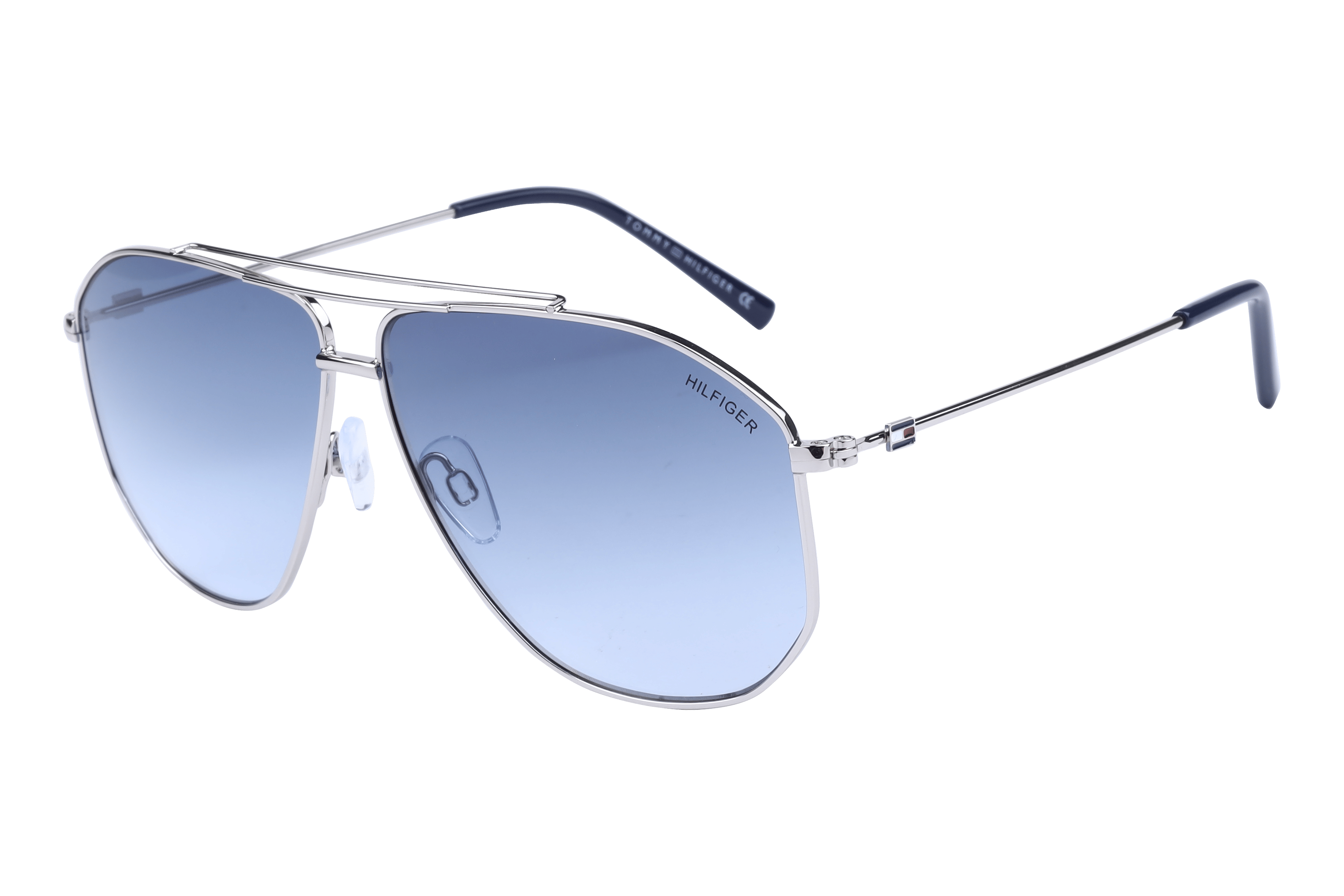 Tommy Hilfiger TH 1549 Sunglass Silver Male Full Metal — Silver frame