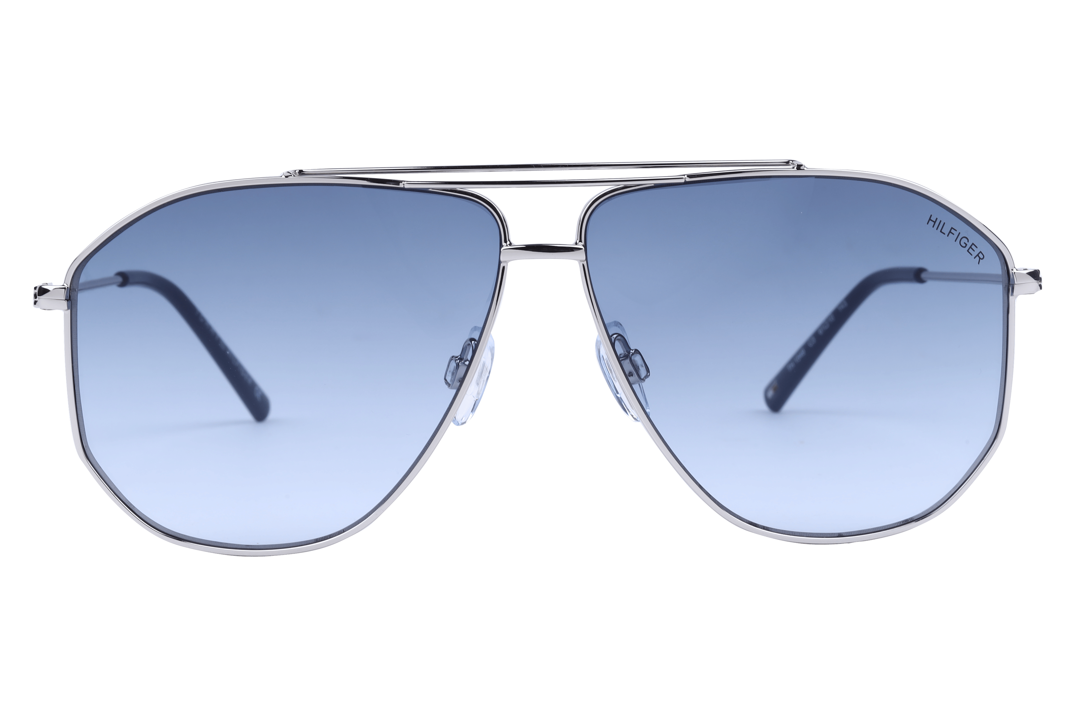 Tommy Hilfiger TH 1549 Sunglass Silver Male Full Metal Sunglass — Silver frame — view 2