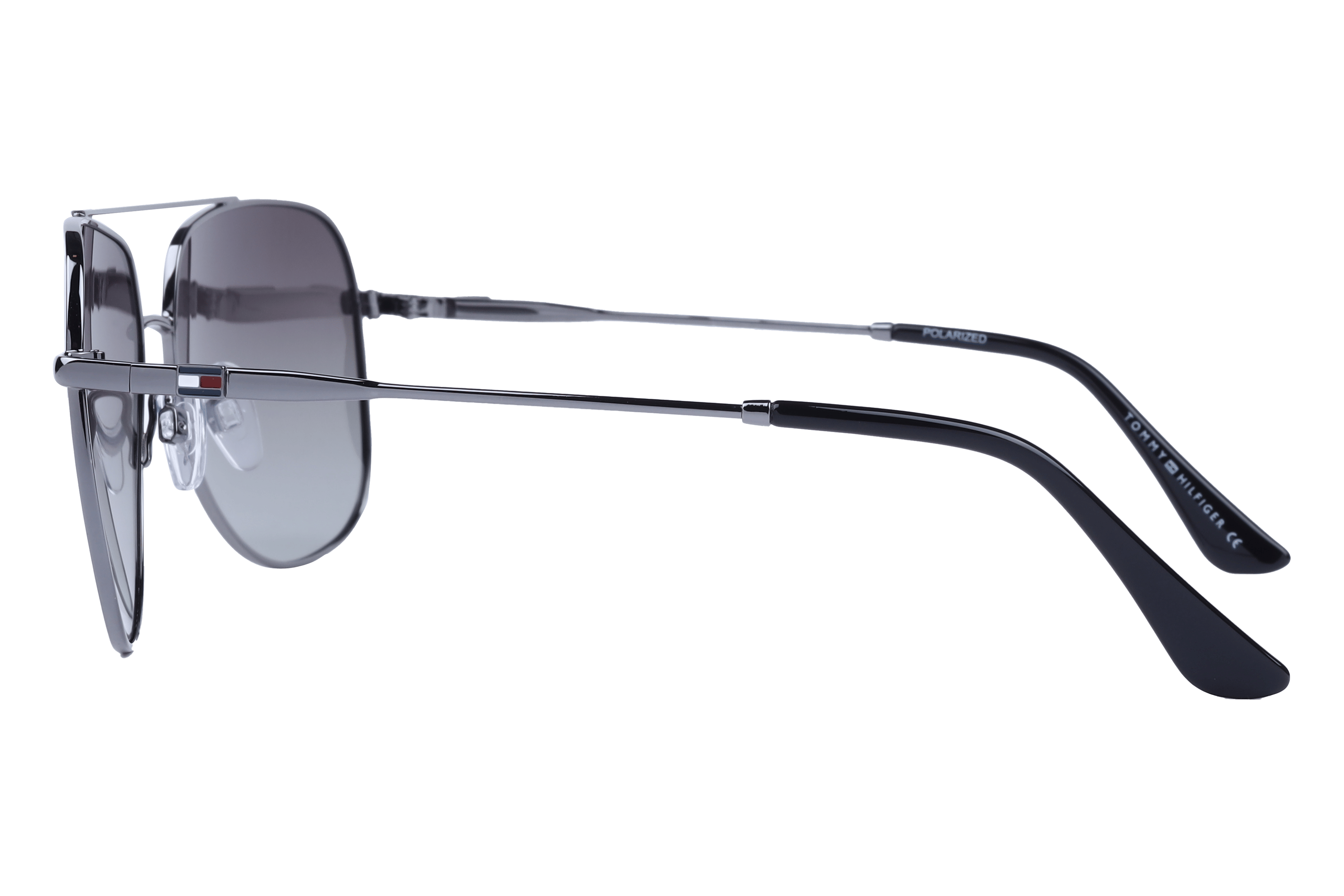 Tommy Hilfiger TH877 Sunglass Gun Metal Male Full Metal Sunglass — Gun Metal frame — view 3