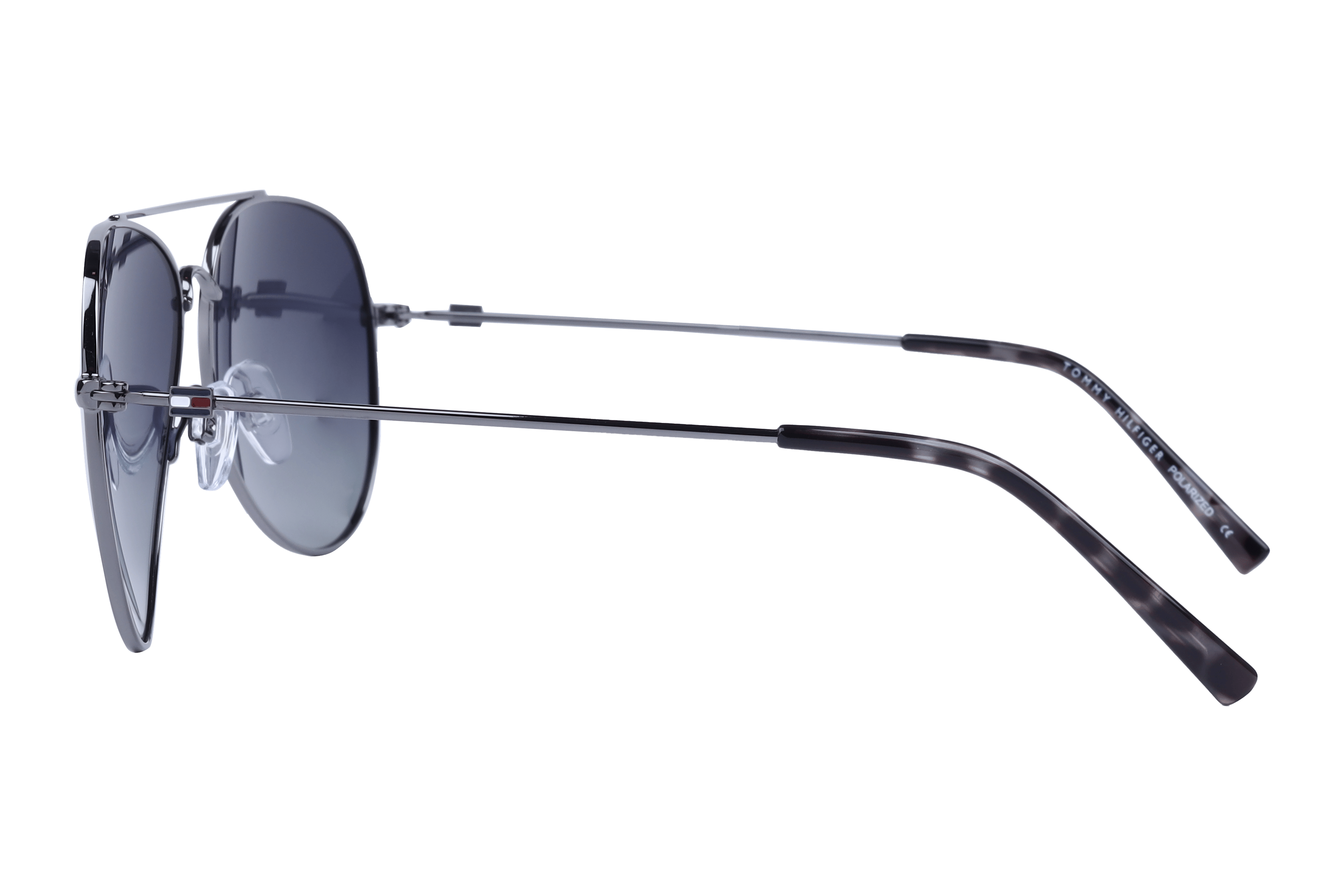 Tommy Hilfiger TH 1551 Sunglass Gun Metal Unisex Full Metal Sunglass — Gun Metal frame — view 3