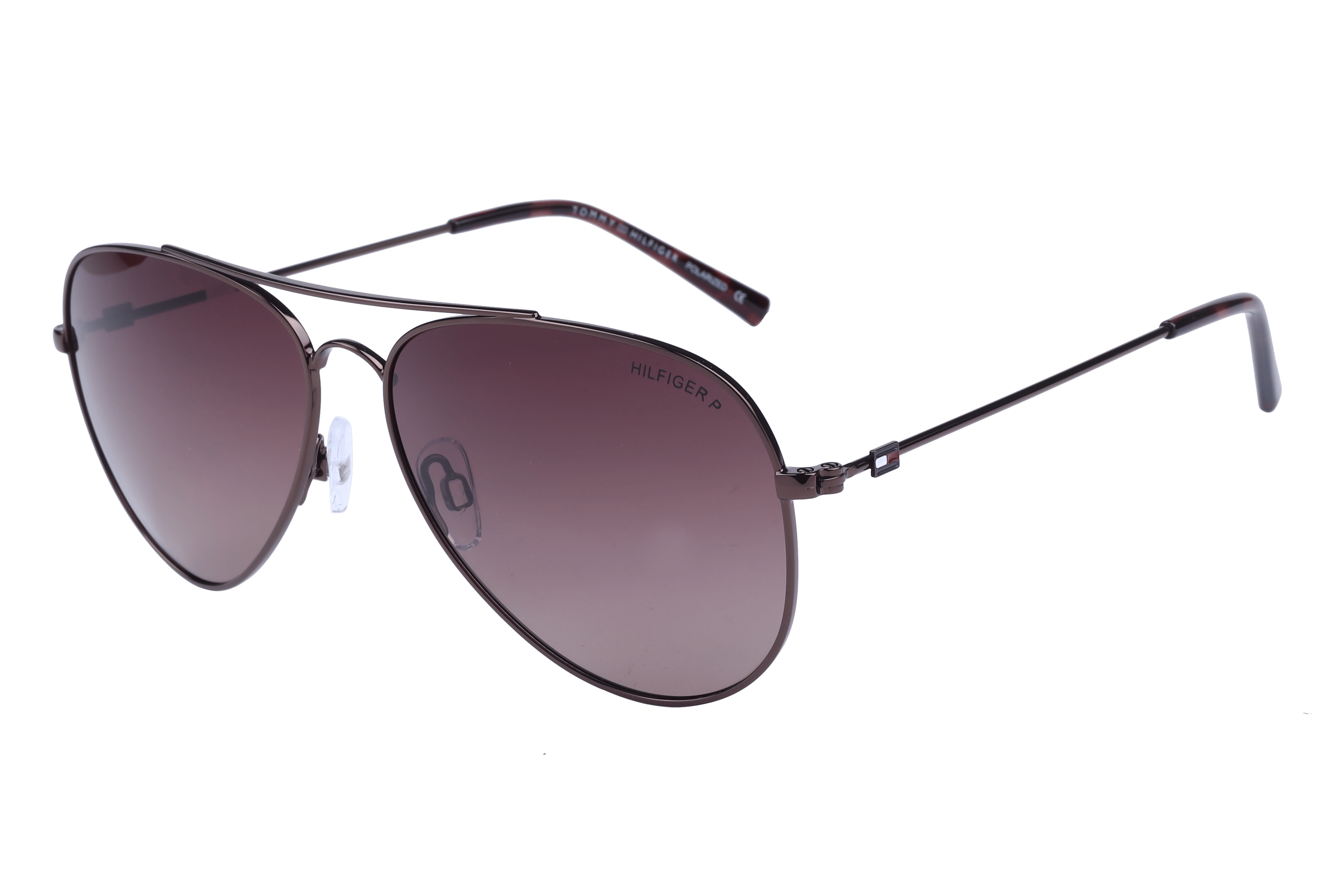 Tommy Hilfiger TH 1551 Sunglass Brown Unisex Full Metal — Brown frame