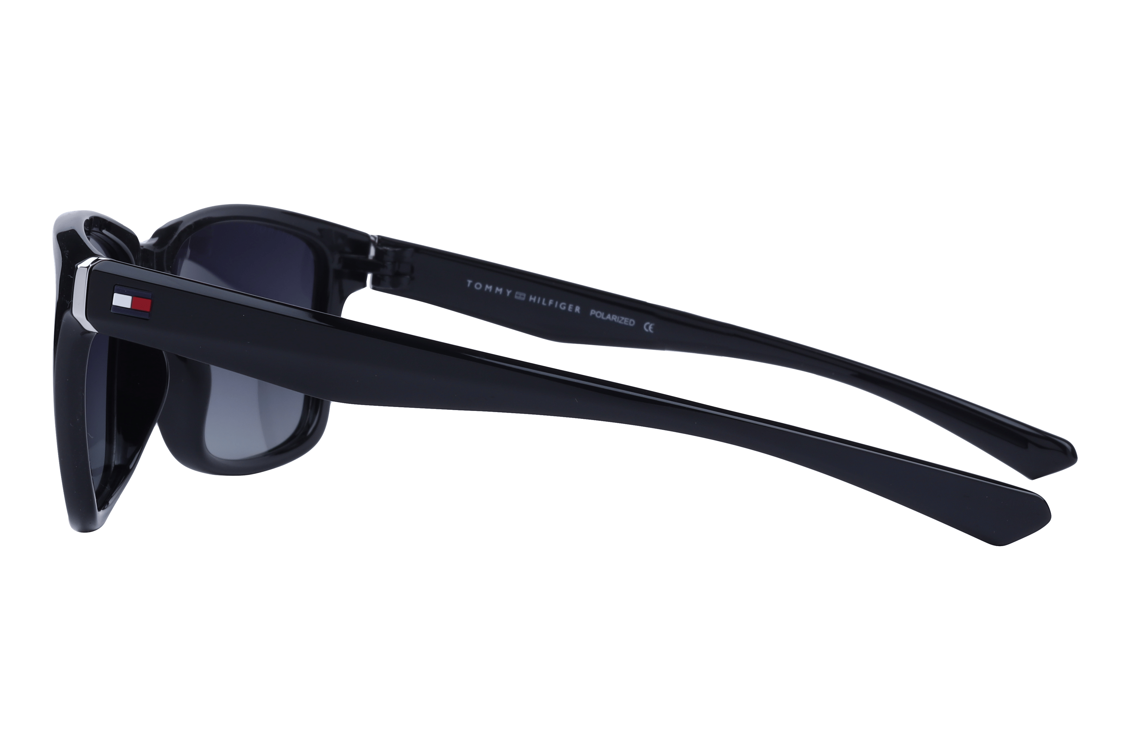 Tommy Hilfiger TH 1554 Sunglass Black Unisex Full Shell Sunglass — Black frame — view 3