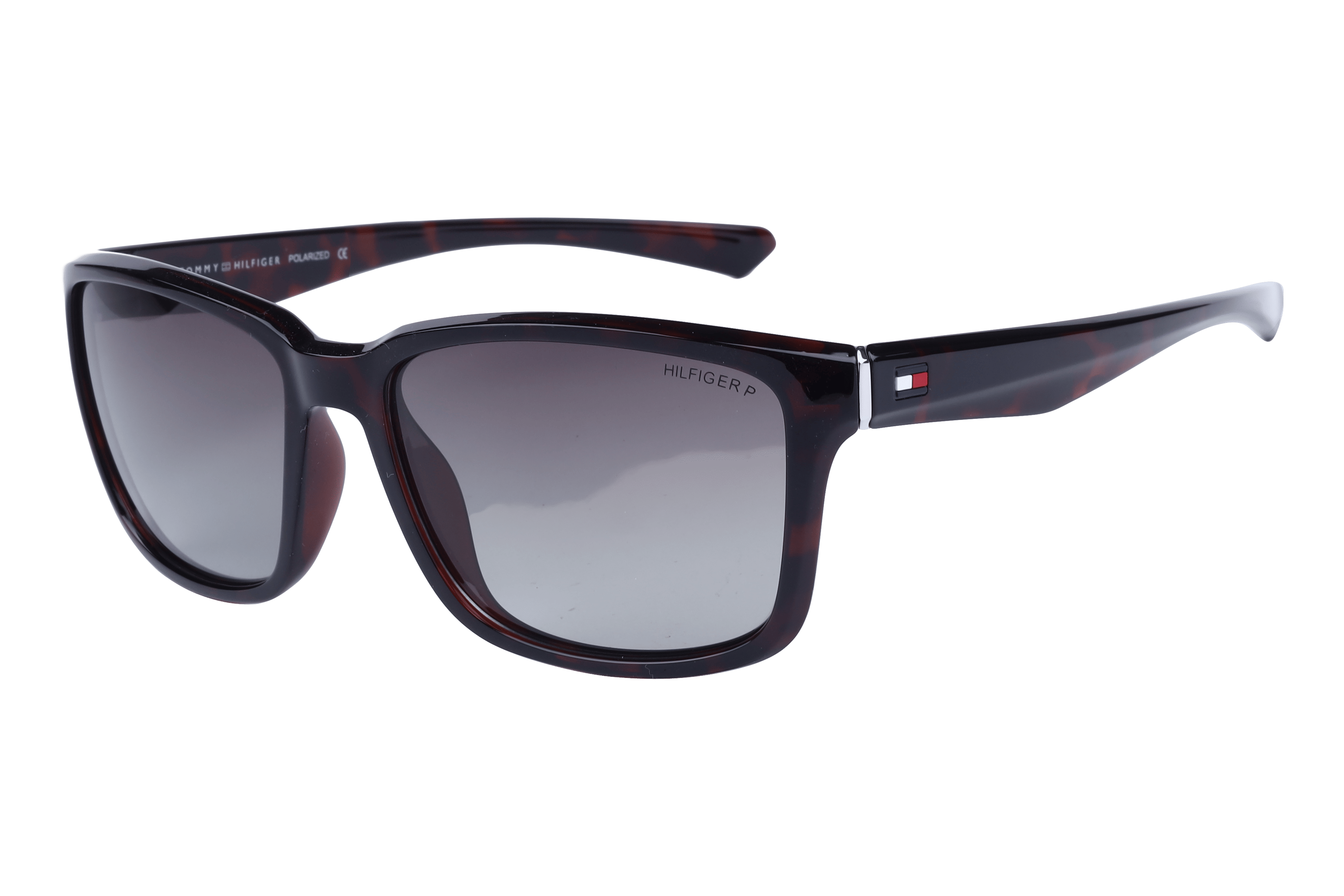 Tommy Hilfiger TH 1554 Sunglass Tortoise Unisex Full Shell — Black frame