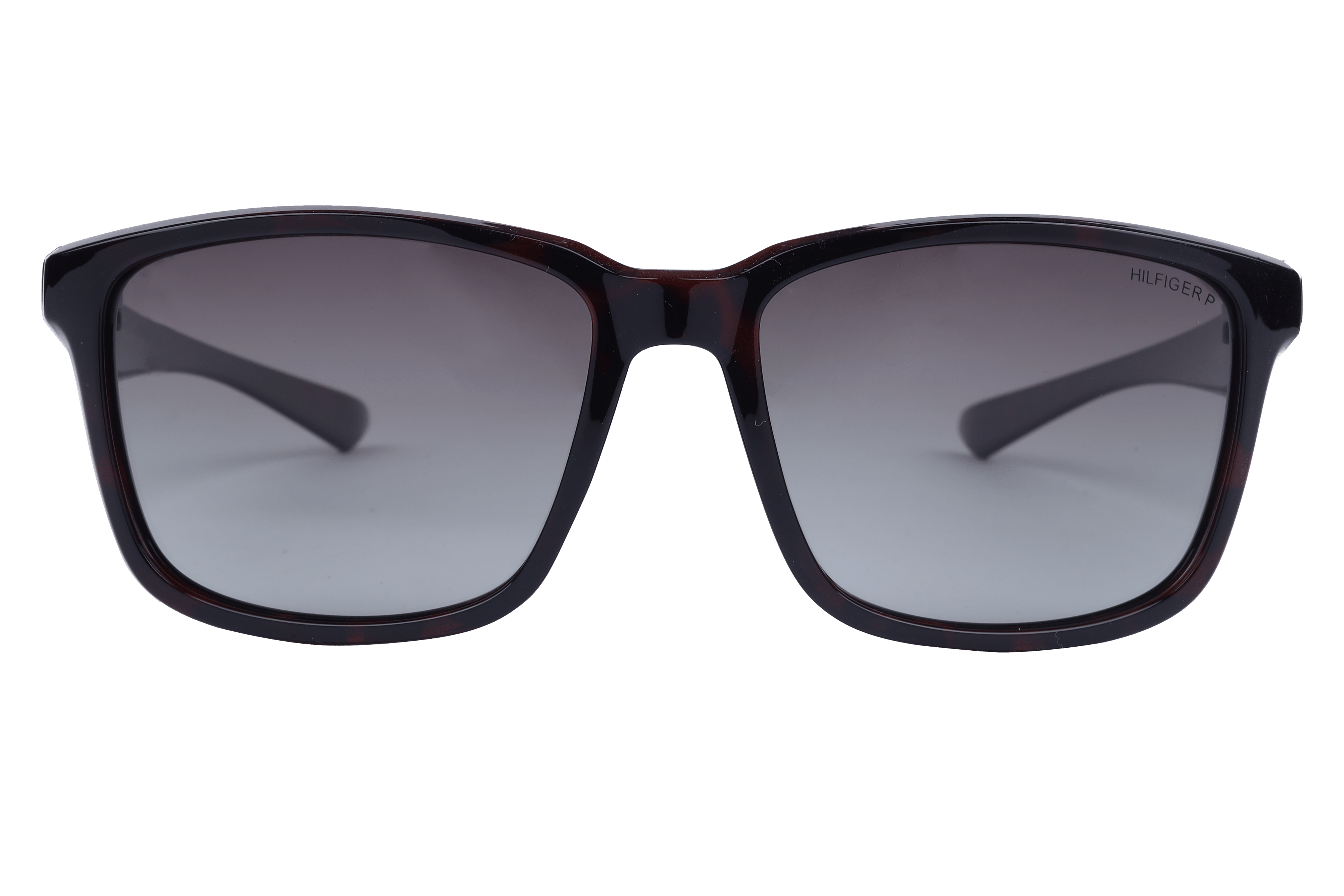 Tommy Hilfiger TH 1554 Sunglass Tortoise Unisex Full Shell — Black frame