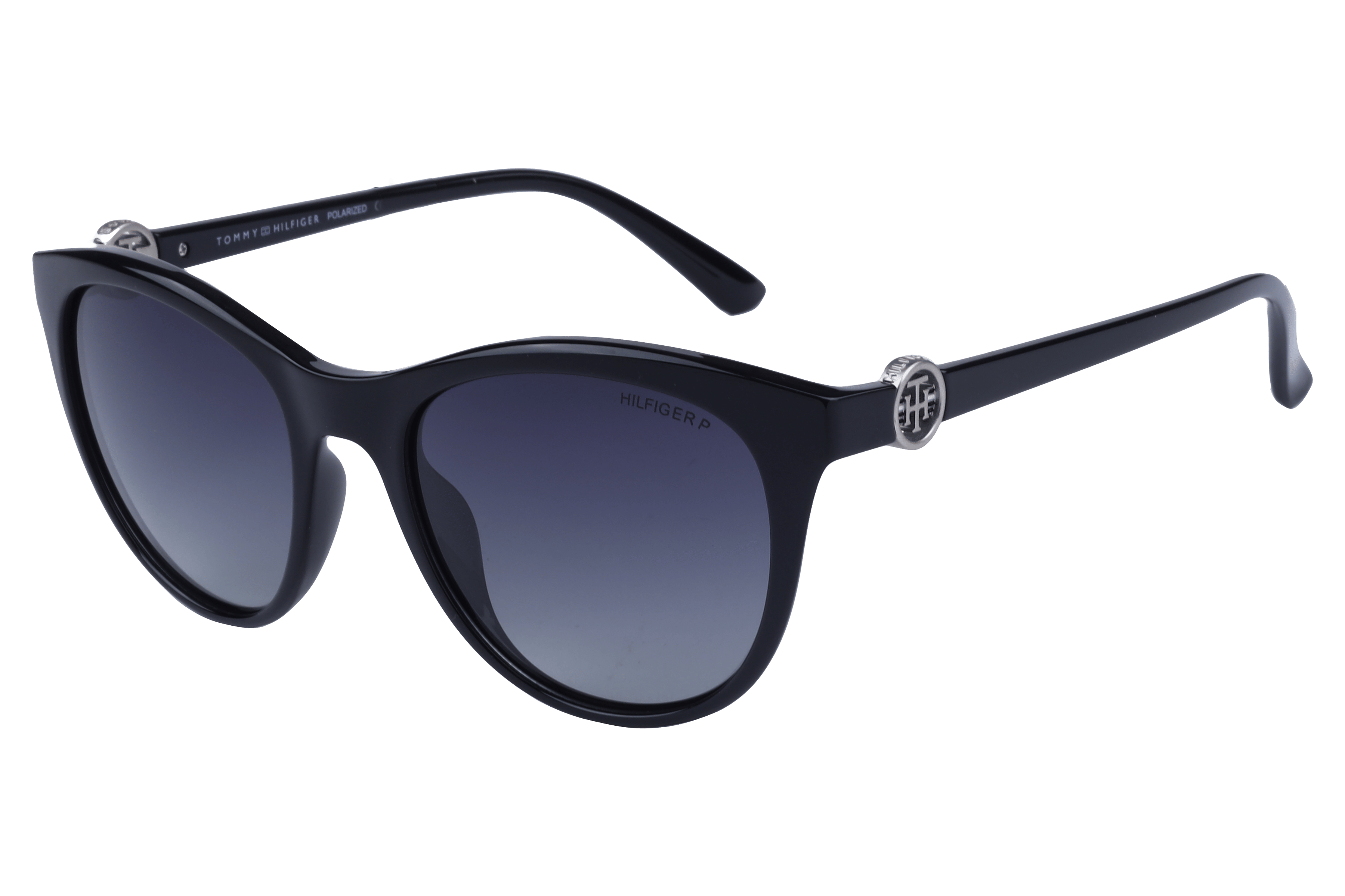 Tommy Hilfiger TH 1555 Sunglass Black Female Full Shell — Black frame