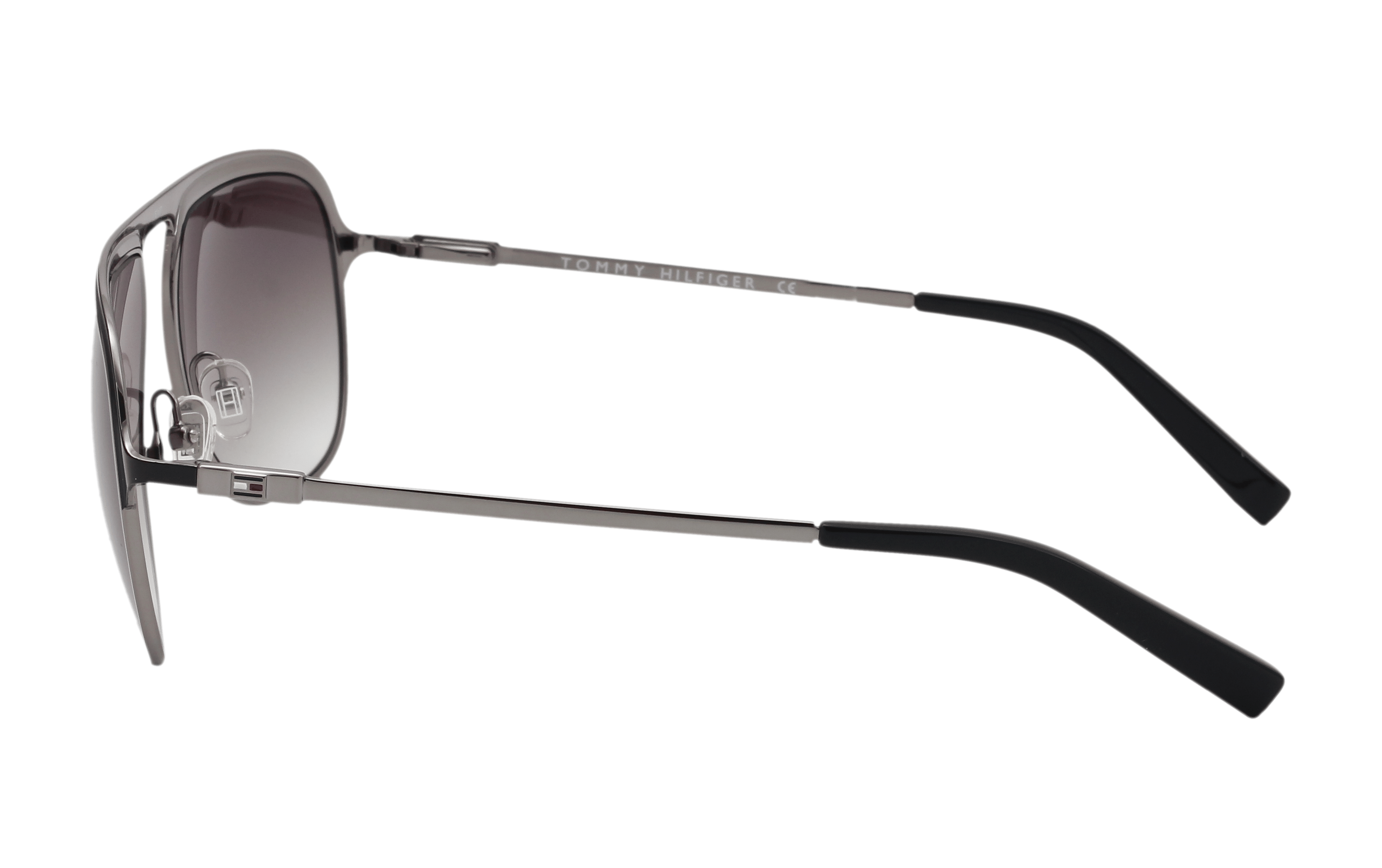 Tommy Hilfiger TH2579 Sunglass Gun Metal Male Full Metal Sunglass — Gun Metal frame — view 3
