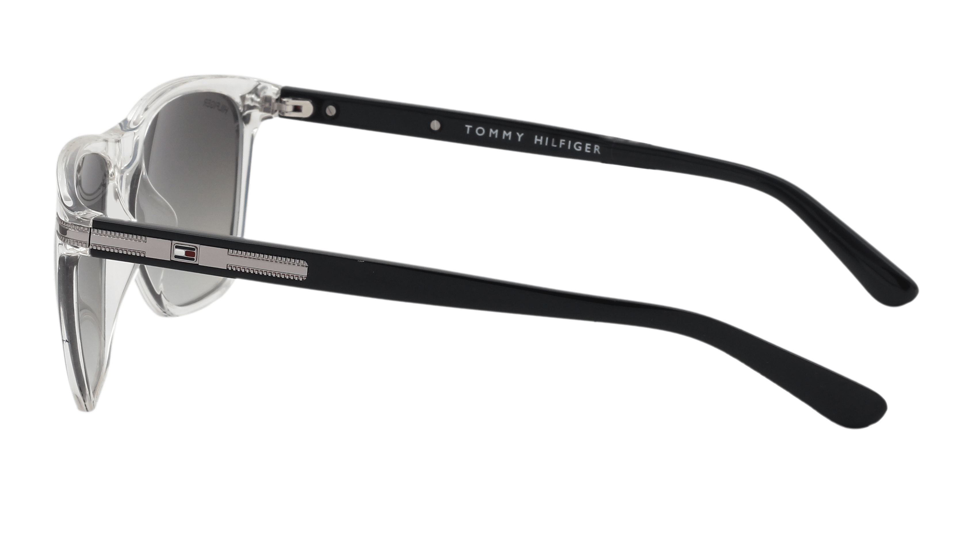 Tommy Hilfiger TH1519 Sunglass Transparent Male Full Shell Sunglass — Transparent frame — view 3